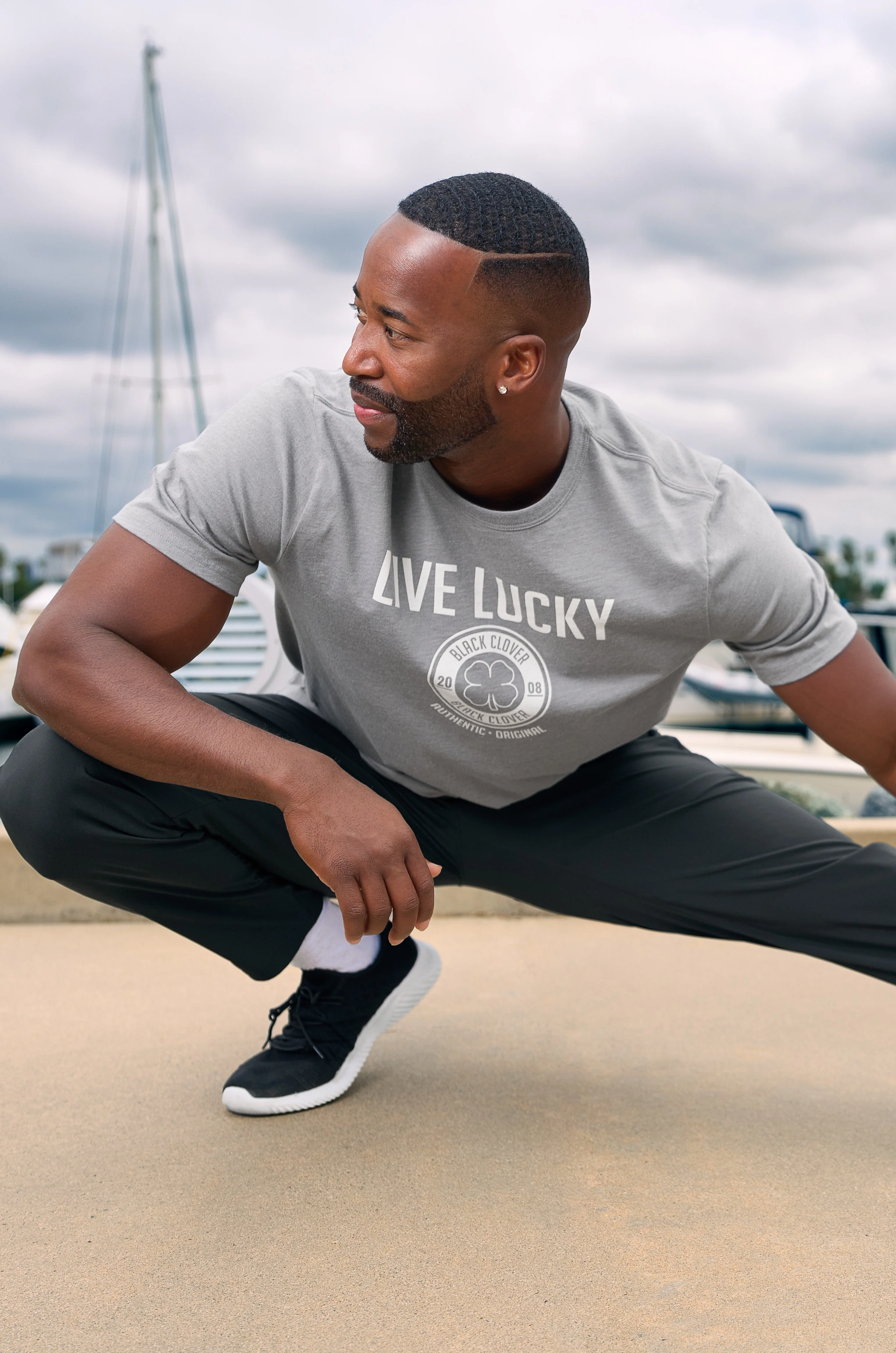 Authentic Luck Charcoal - Flex Graphic Tee