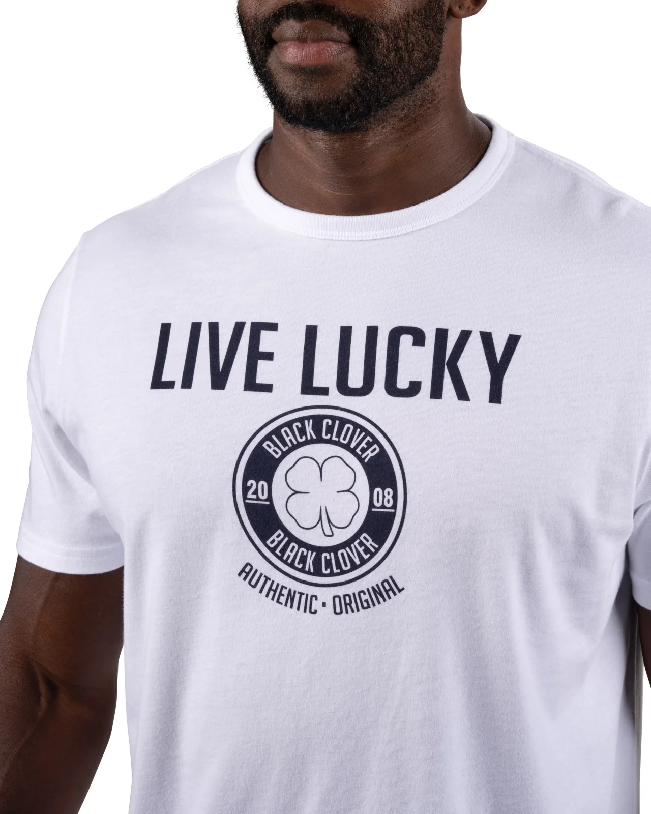 Authentic Luck White - Flex Graphic Tee - Image 2