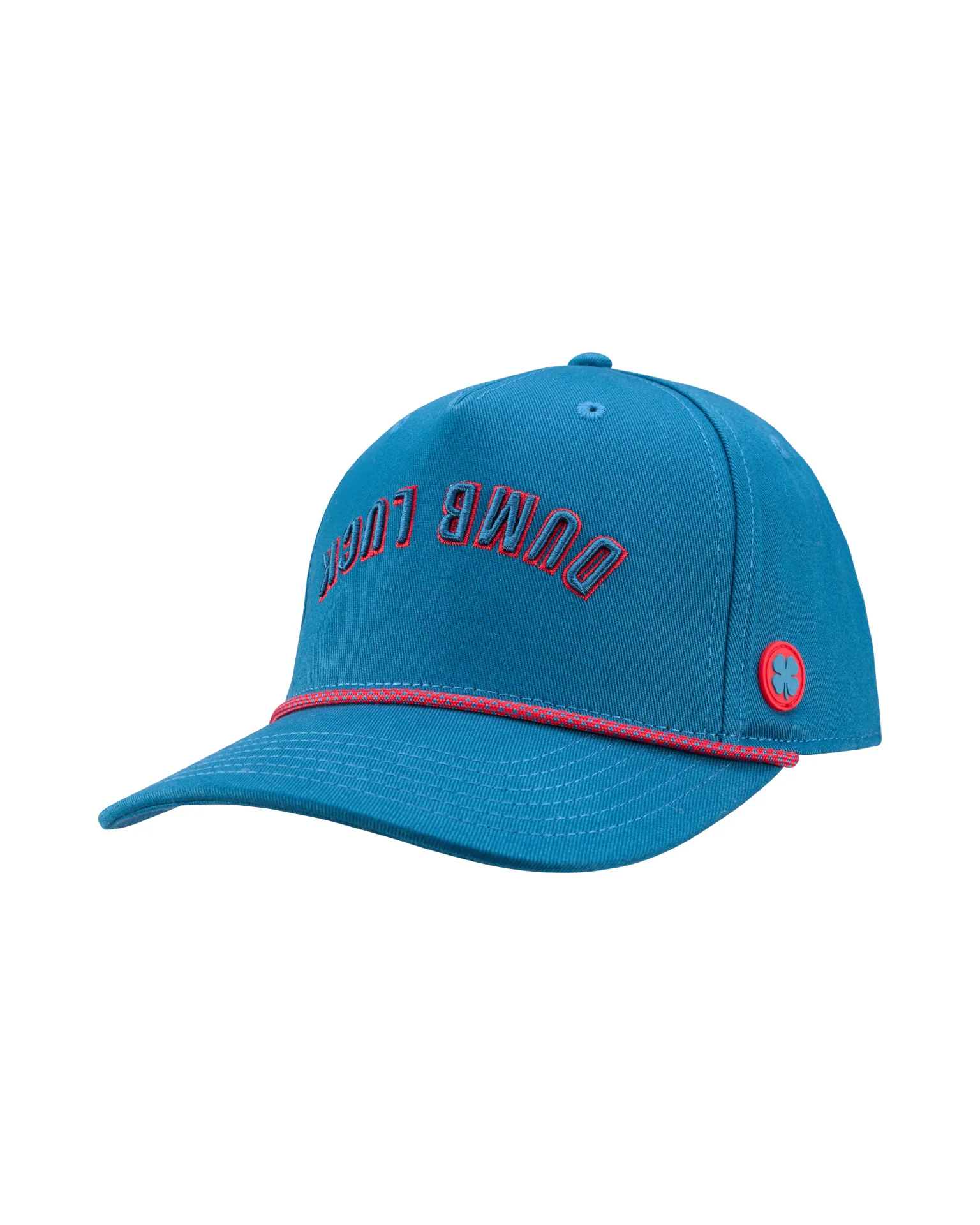 Dumb Luck 1 Blue Cotton Twill Trucker Hat - Image 3