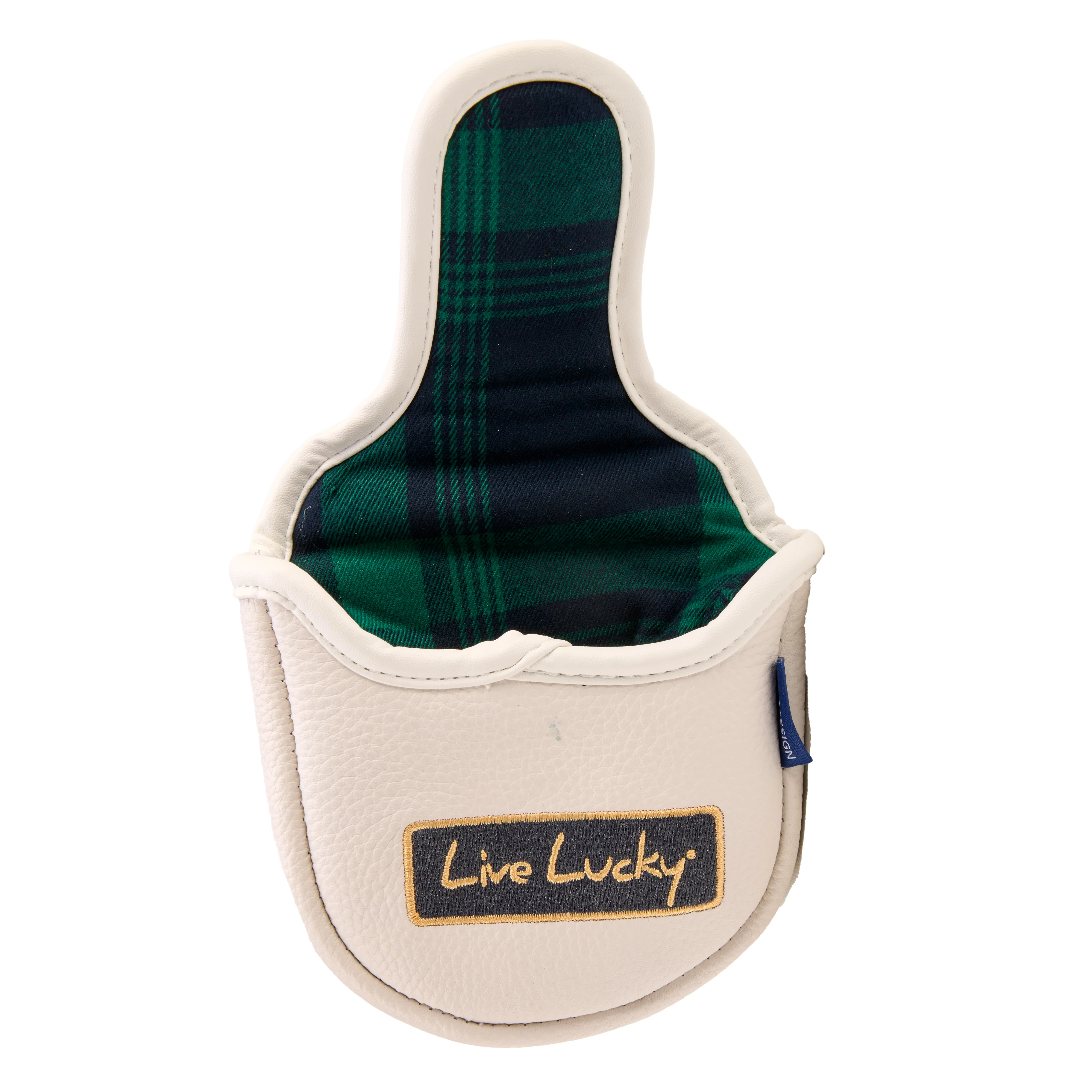 Live Lucky "Tartan" Leather Mallet Putter Cover - Image 3
