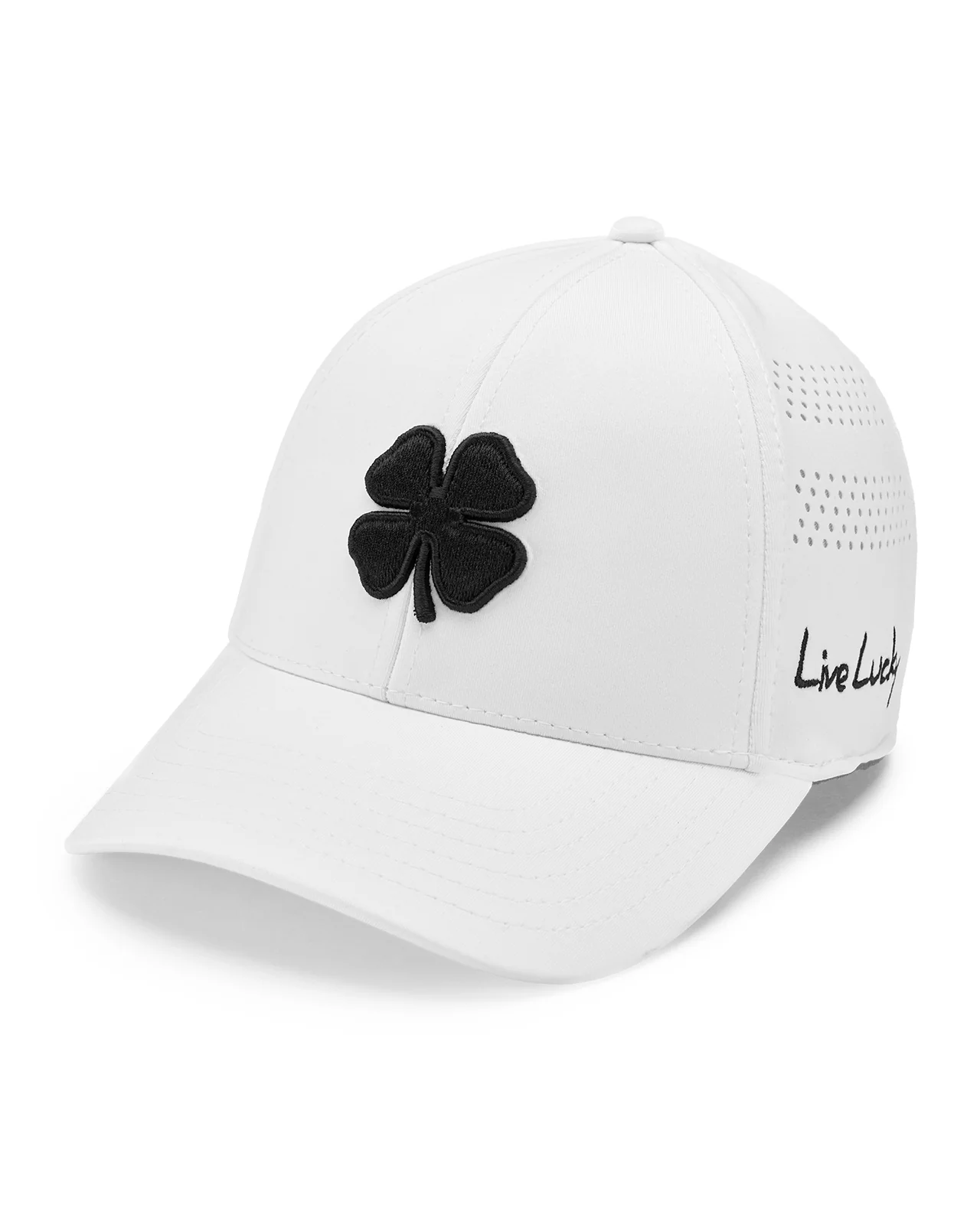 Lucky Heather Laser 1 White Memory Fit Hat