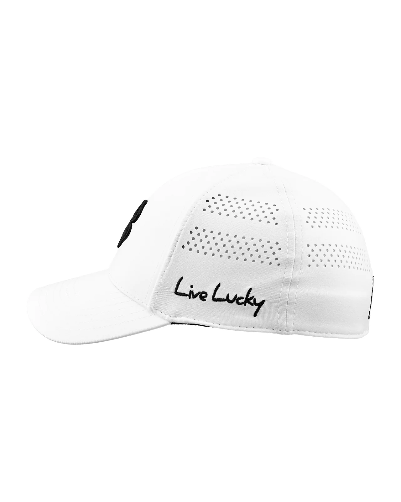 Lucky Heather Laser 1 White Memory Fit Hat - Image 4