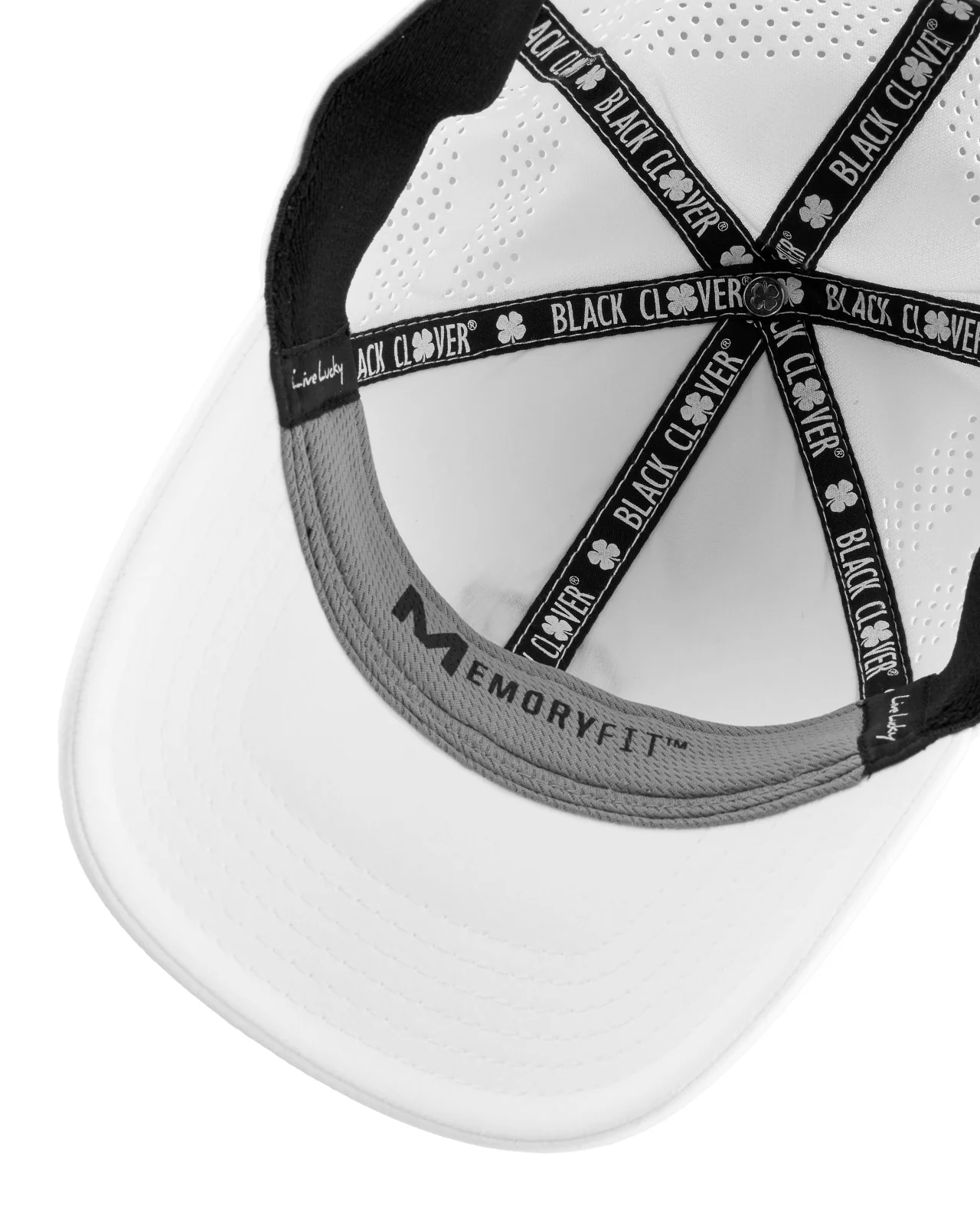 Lucky Heather Laser 1 White Memory Fit Hat - Image 6