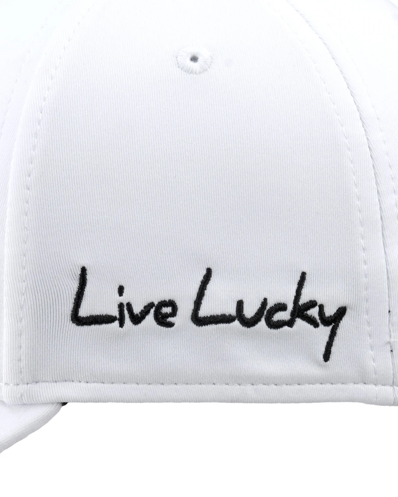 Premium Clover 1 White Fitted Performance Hat - Image 6