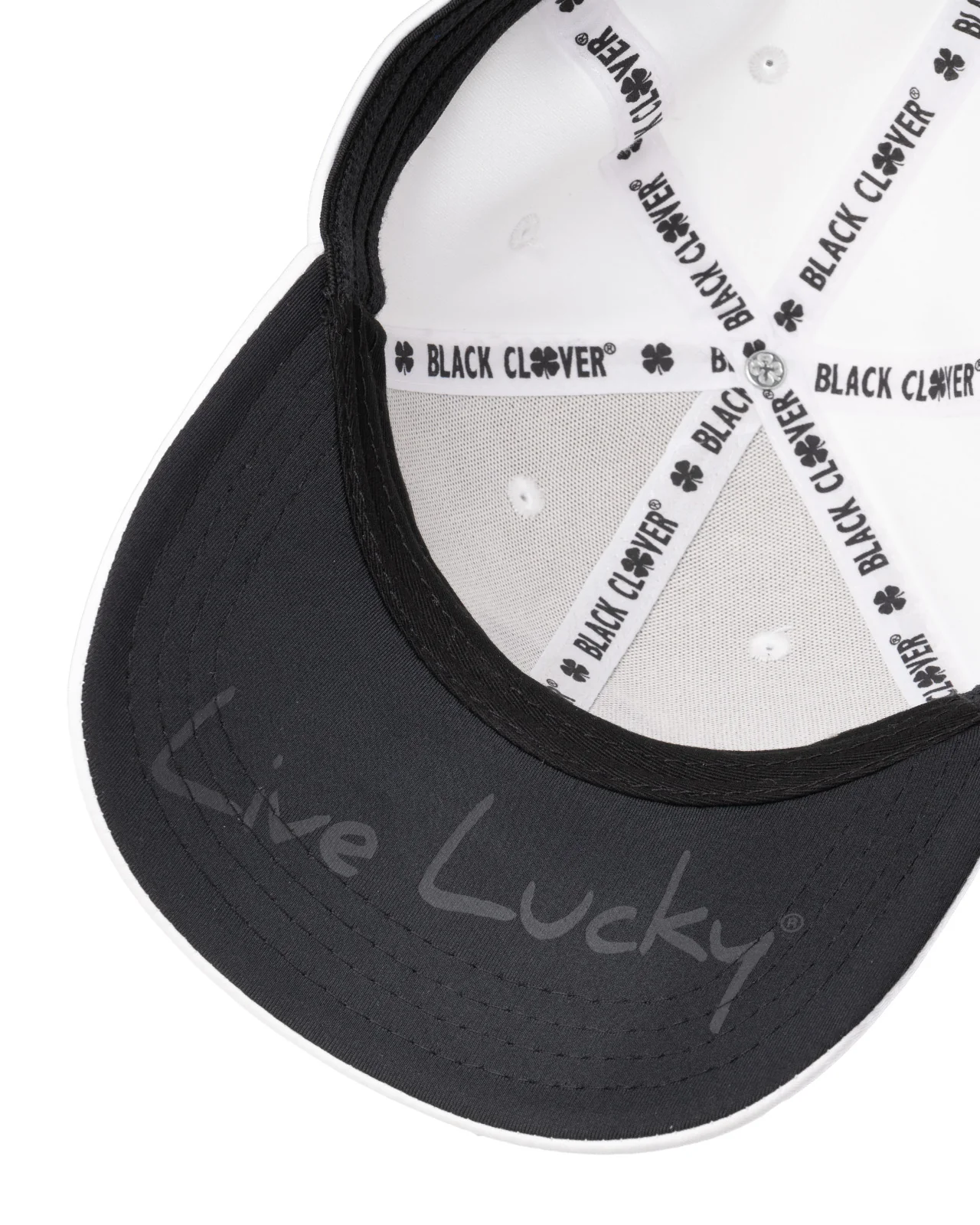 Premium Clover 1 White Fitted Performance Hat - Image 7