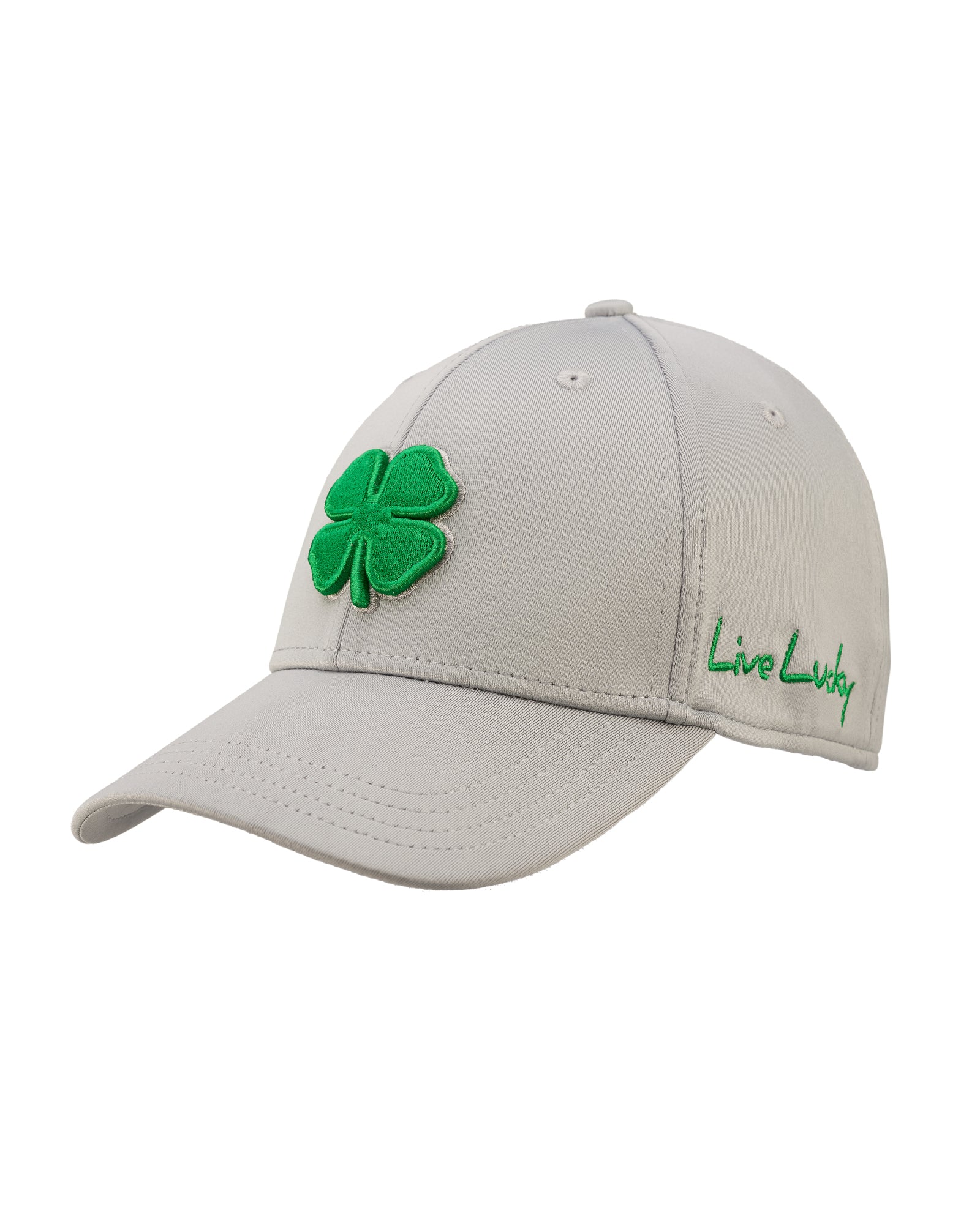 Premium Clover 134 Grey Fitted Performance Hat - Image 3