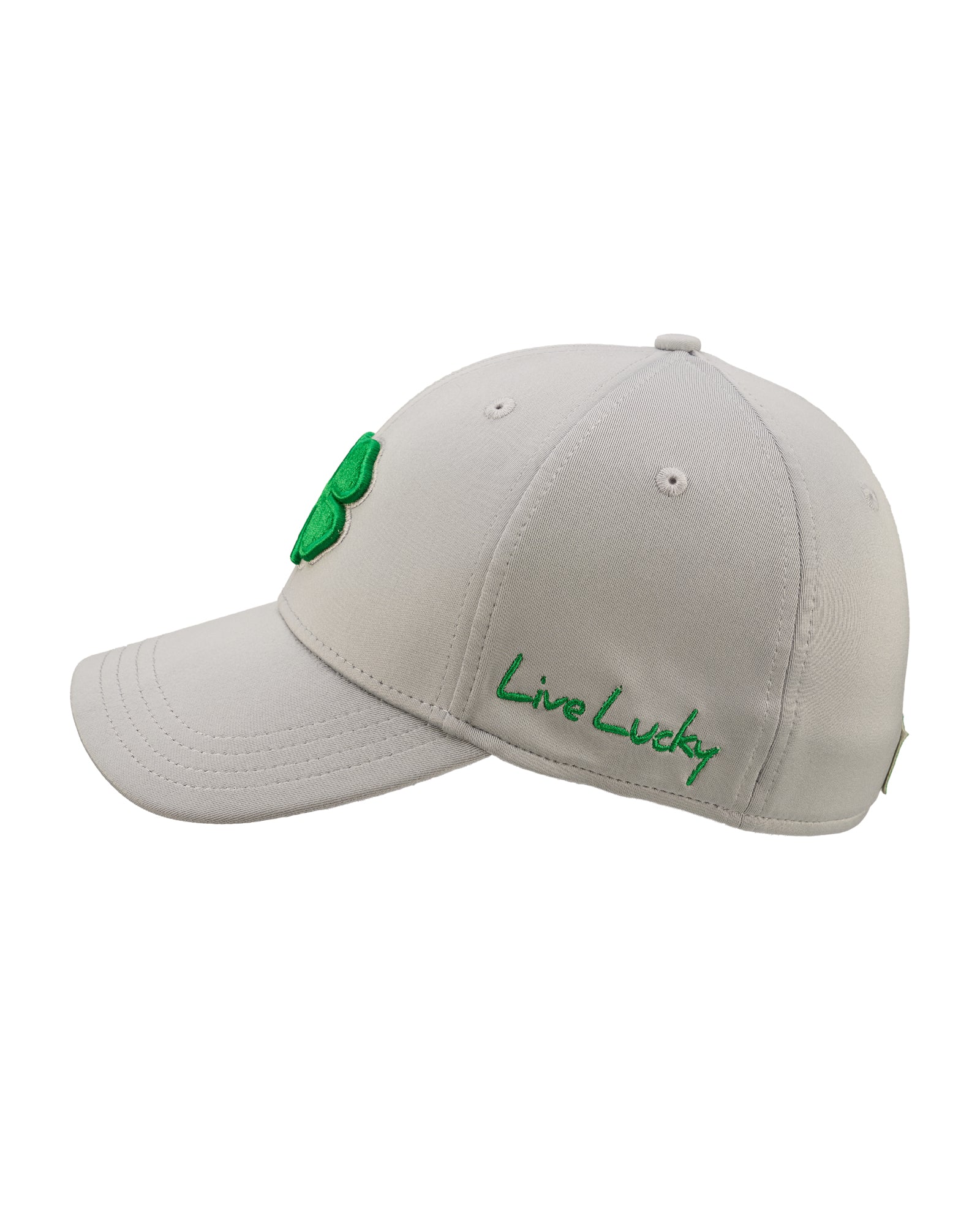 Premium Clover 134 Grey Fitted Performance Hat - Image 4