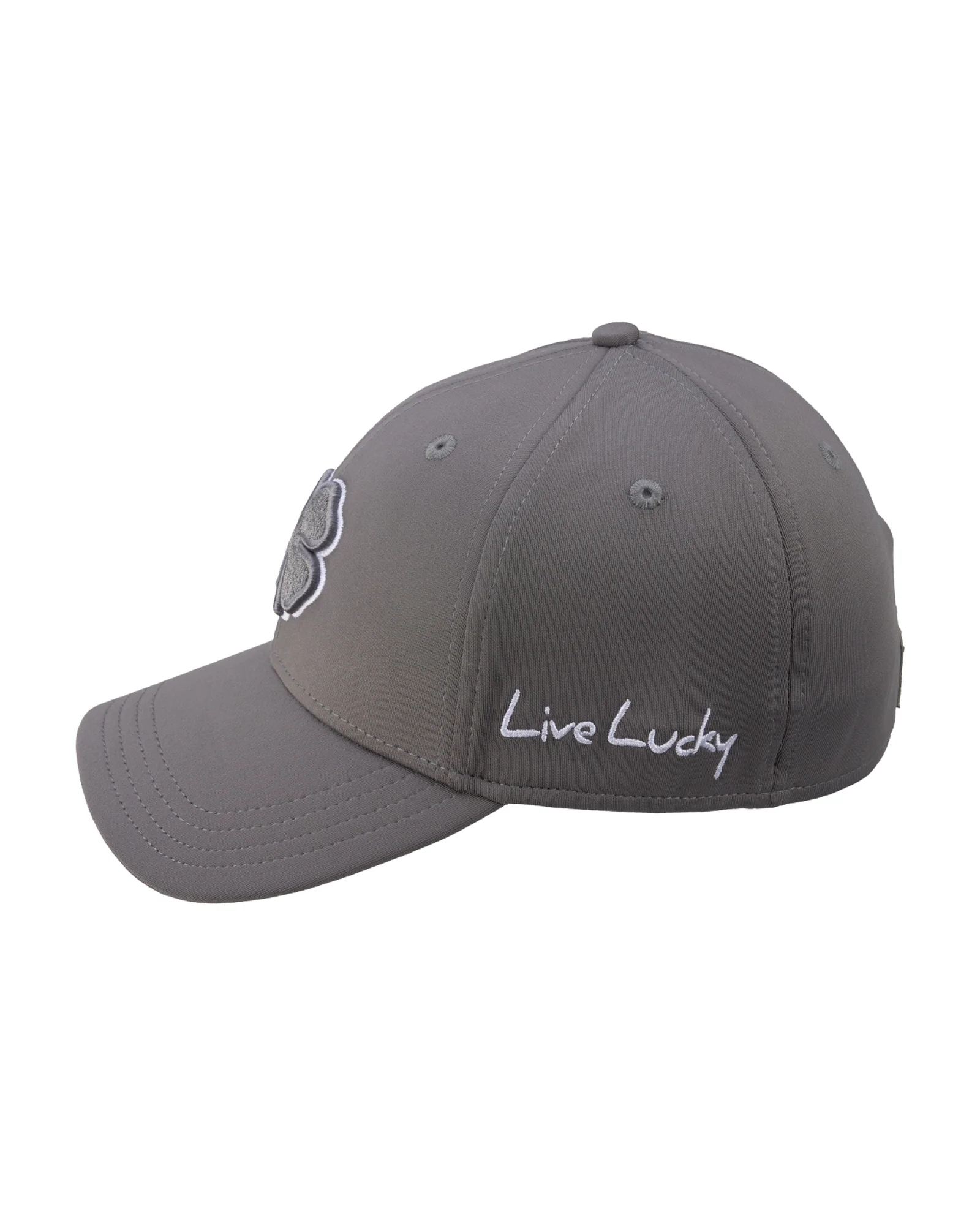 Premium Clover 137 Grey Fitted Performance Hat - Image 4