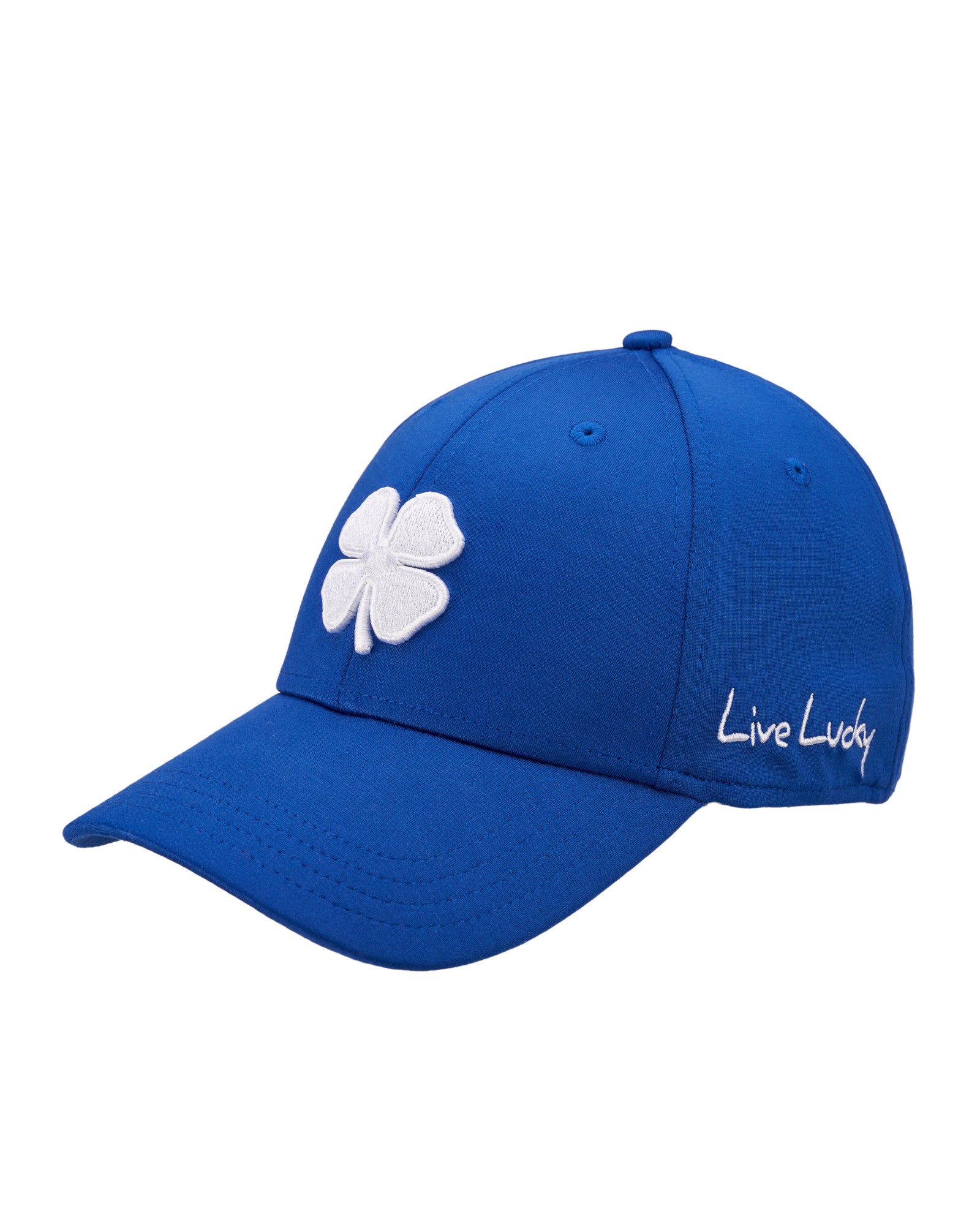Premium Clover 154 Blue Fitted Performance Hat - Image 3