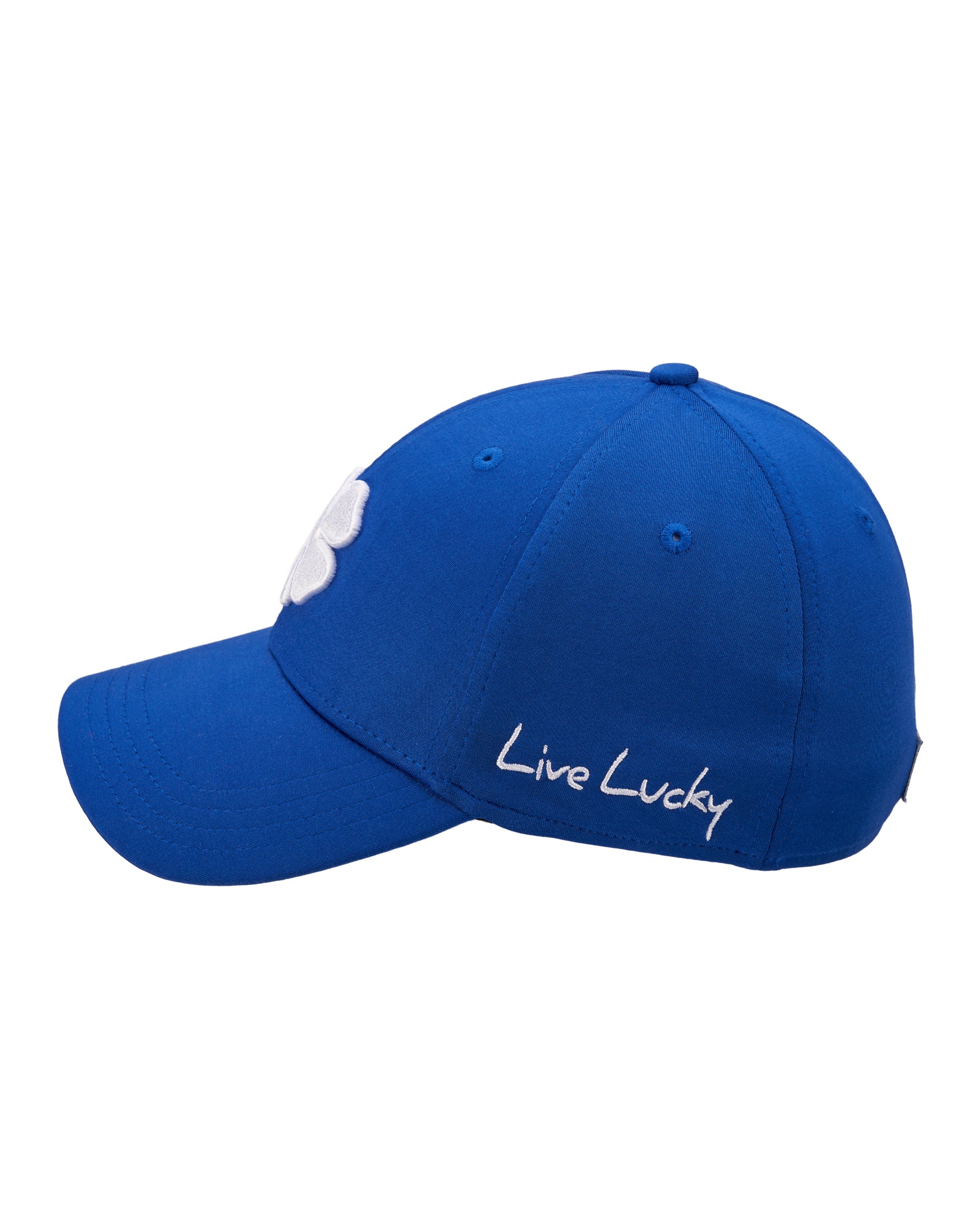 Premium Clover 154 Blue Fitted Performance Hat - Image 4