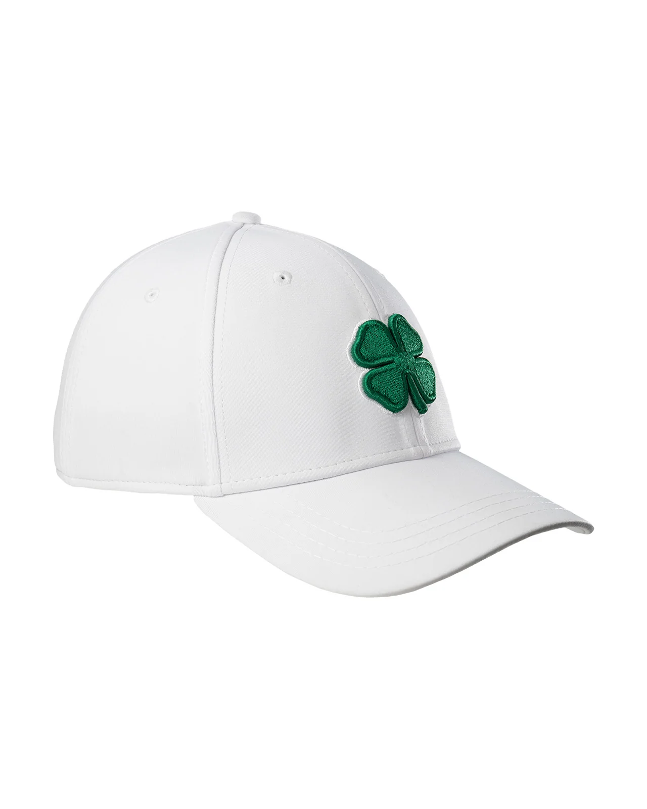 Premium Clover 16 White Fitted Performance Hat - Image 3