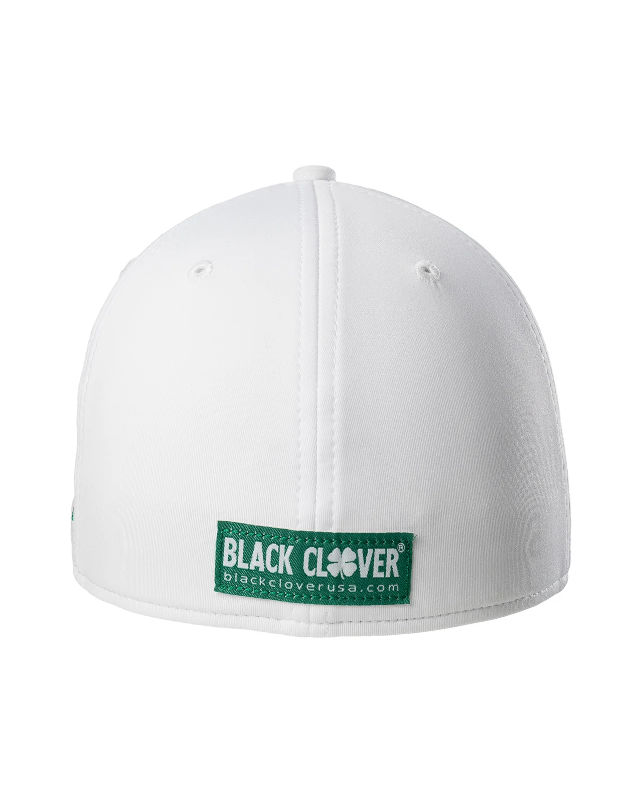 Premium Clover 16 White Fitted Performance Hat - Image 6
