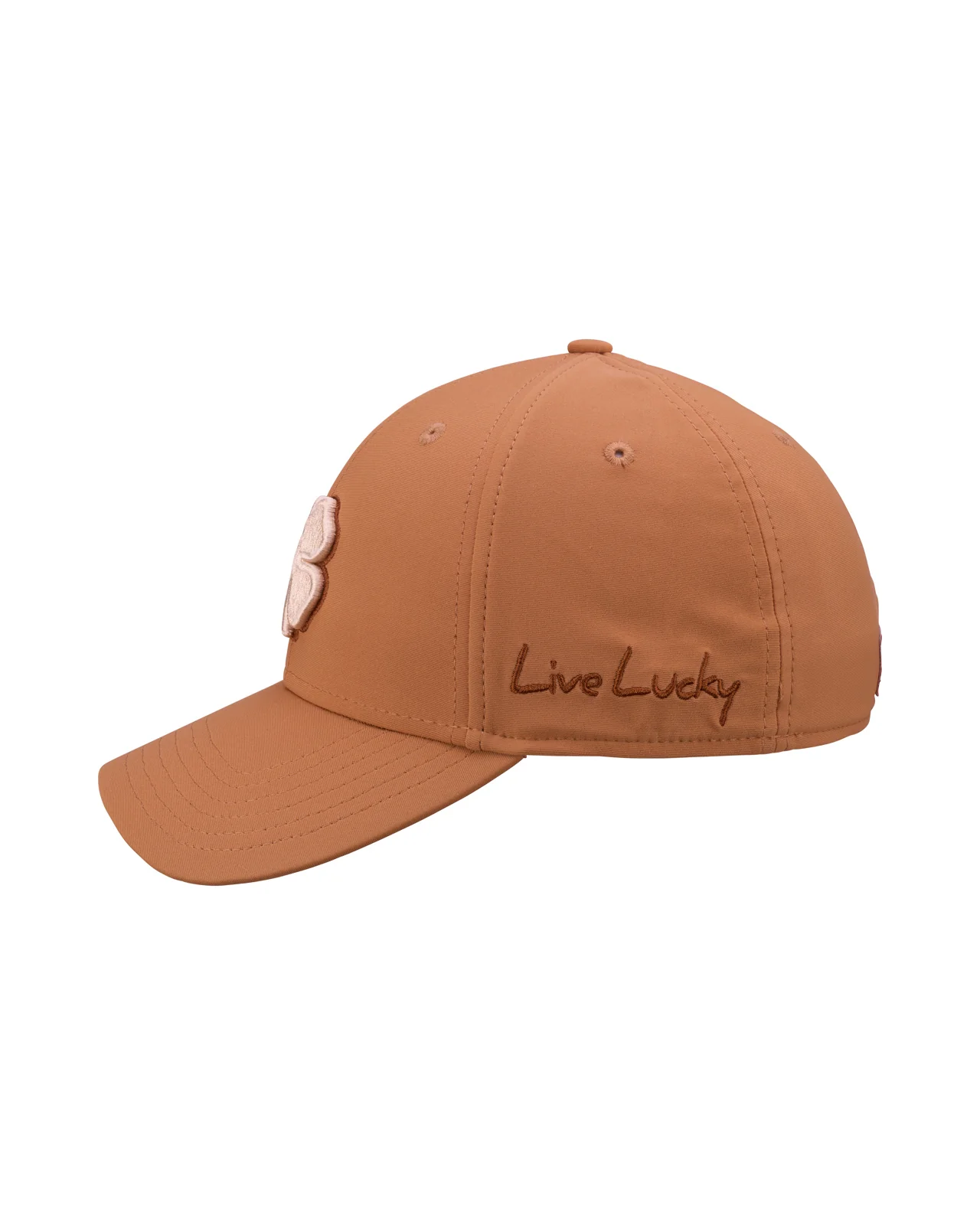 Premium Clover 164 Brown Fitted Performance Hat - Image 4