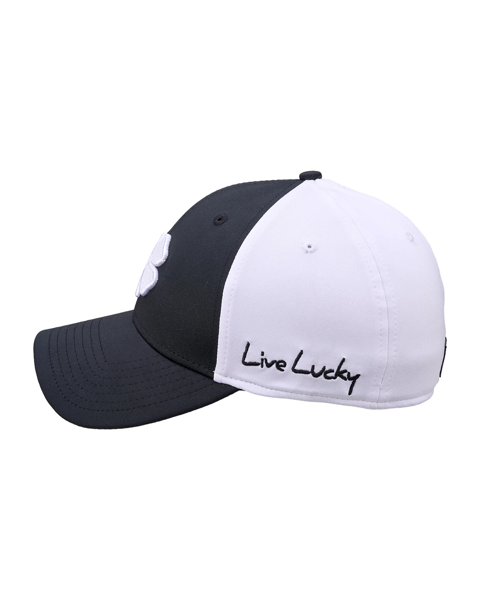 Premium Clover 165 Black Fitted Performance Hat - Image 4