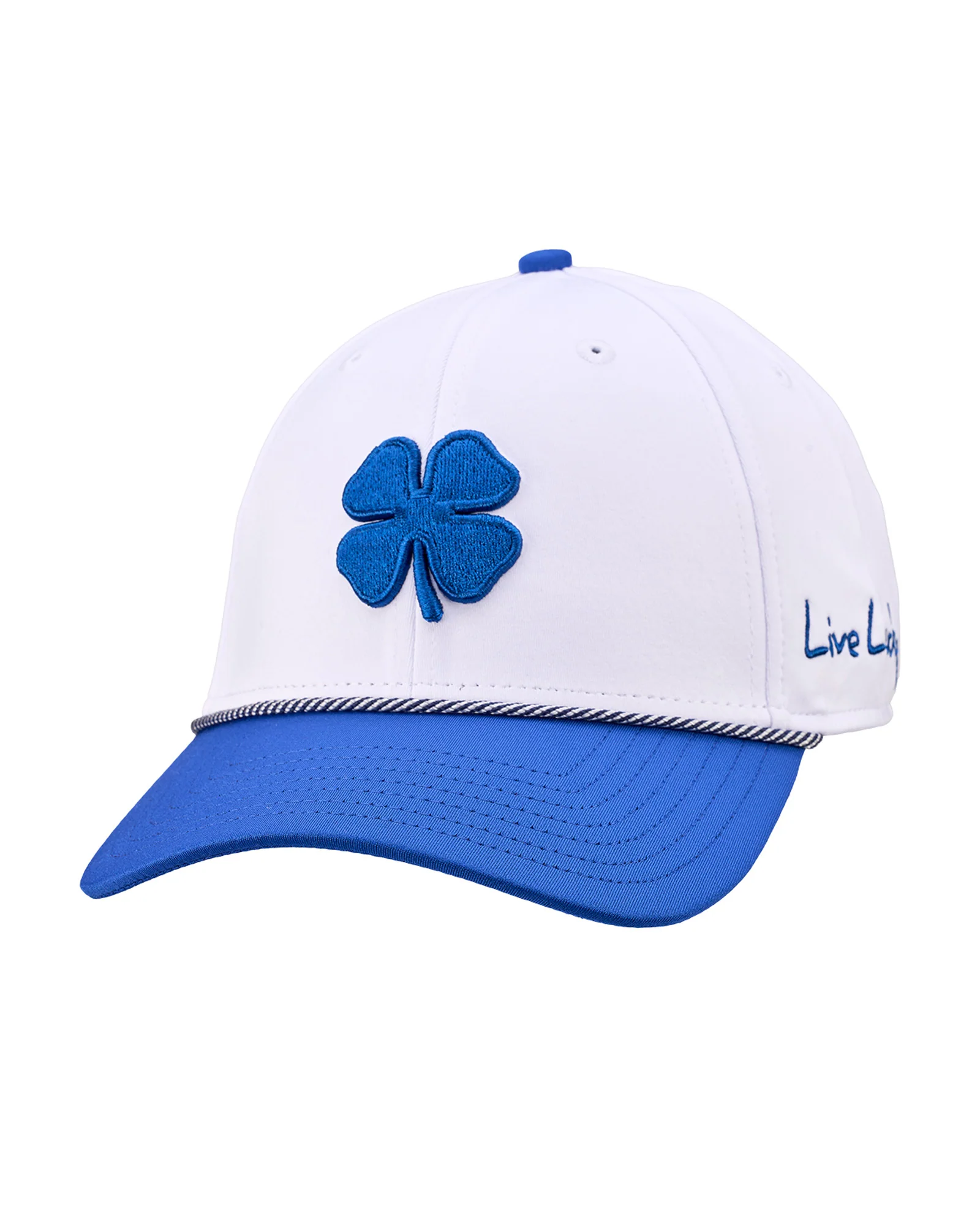 Premium Clover 166 White Fitted Performance Hat - Image 3