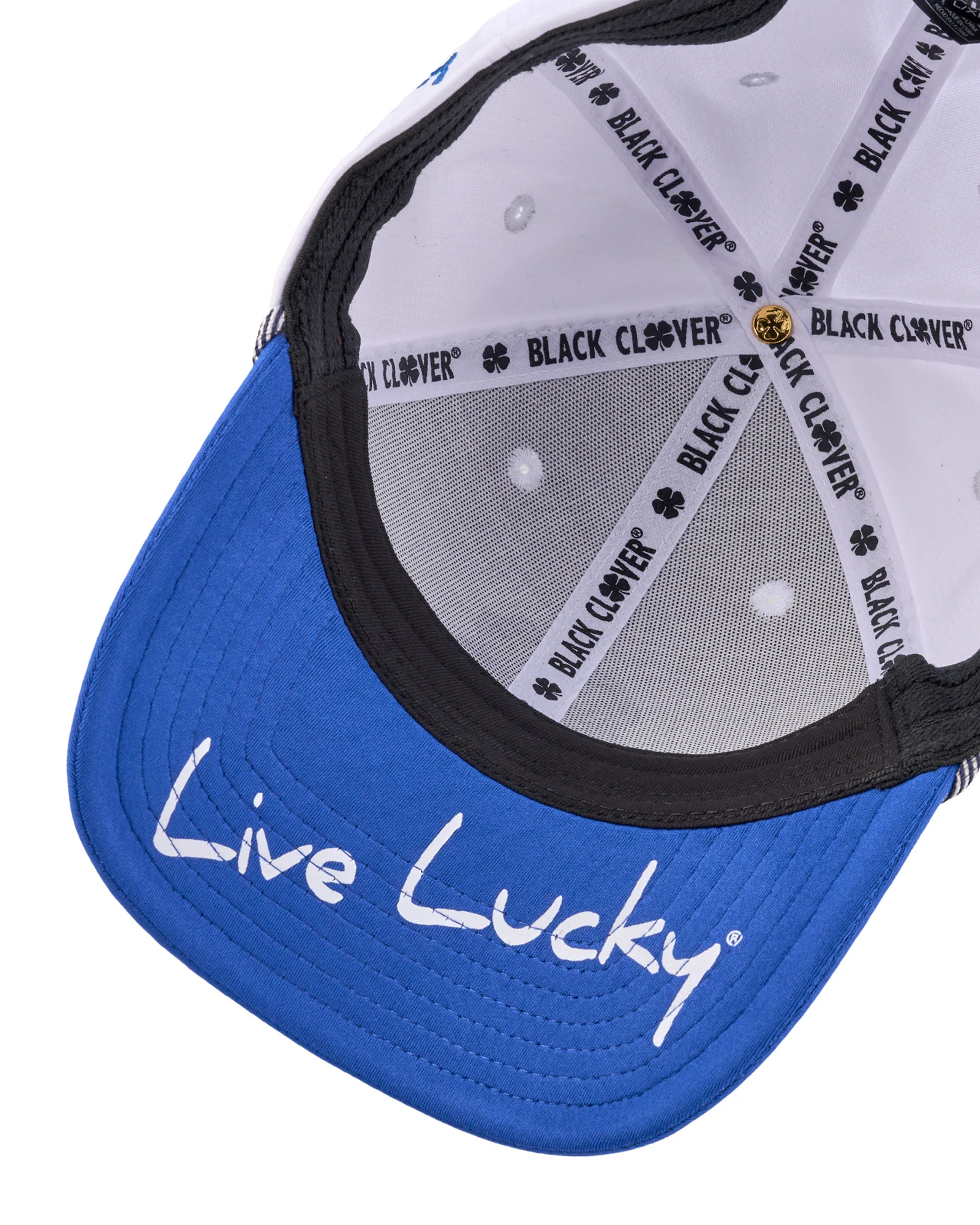 Premium Clover 166 White Fitted Performance Hat - Image 6