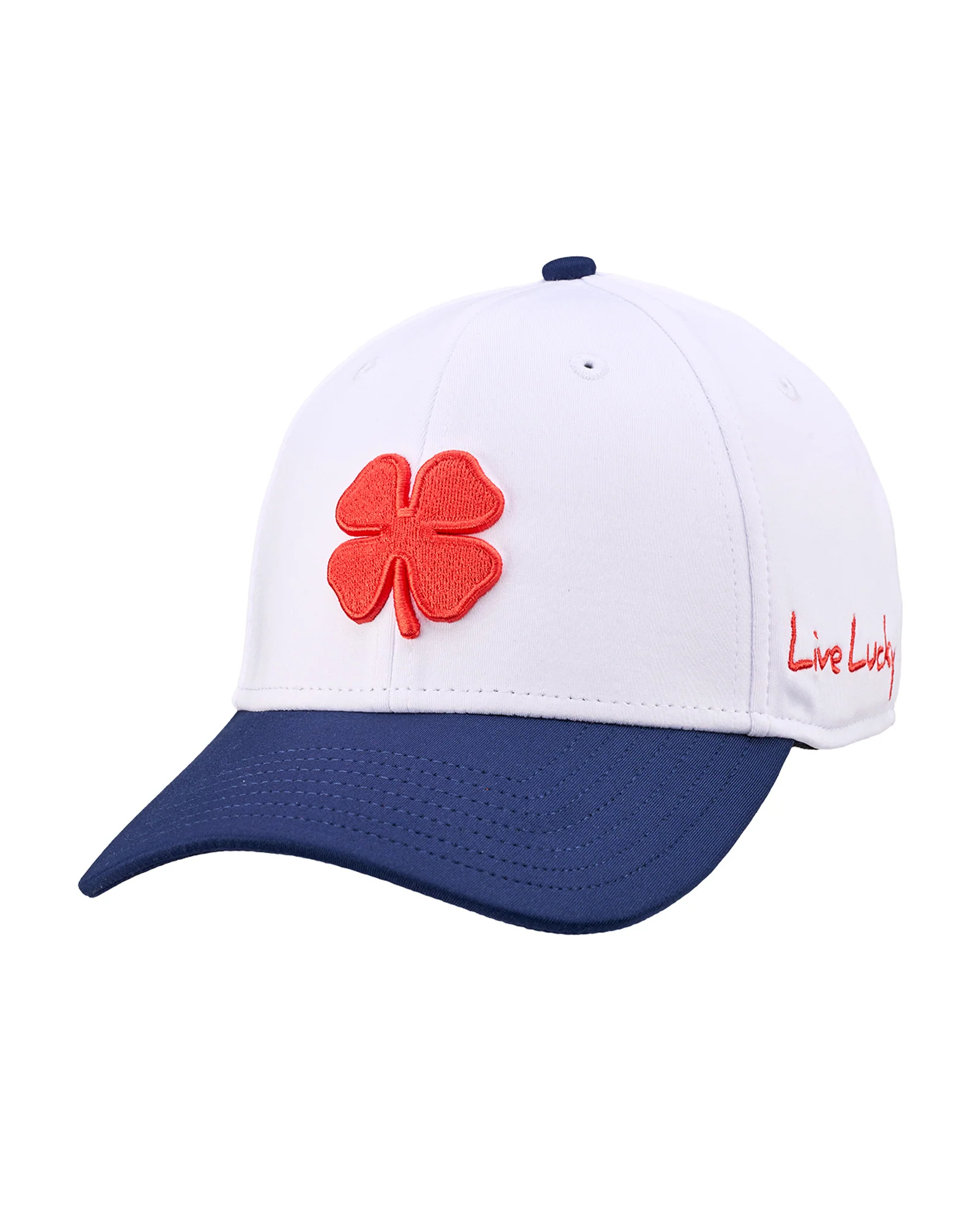 Premium Clover 173 White Fitted Performance Hat - Image 3