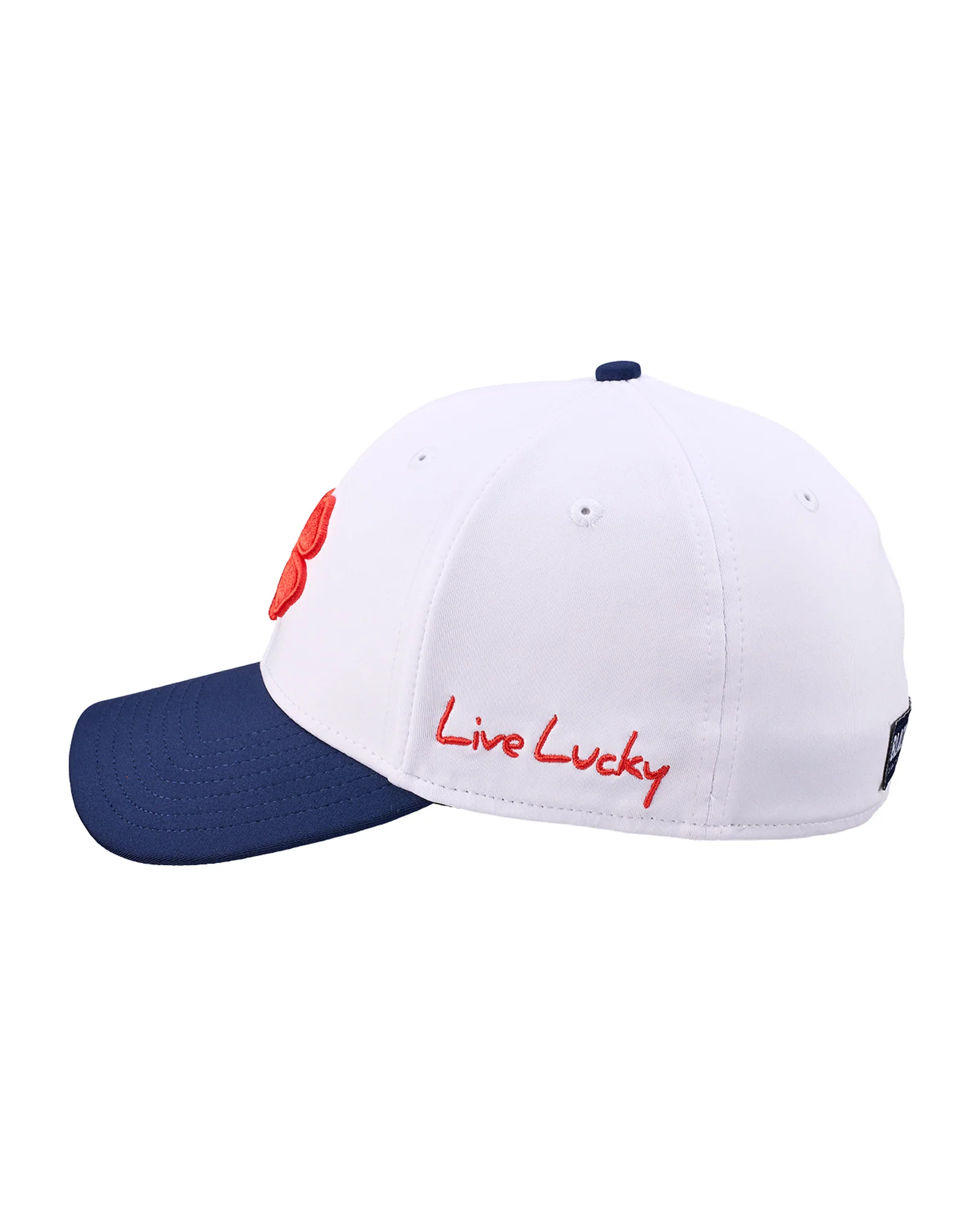 Premium Clover 173 White Fitted Performance Hat - Image 4