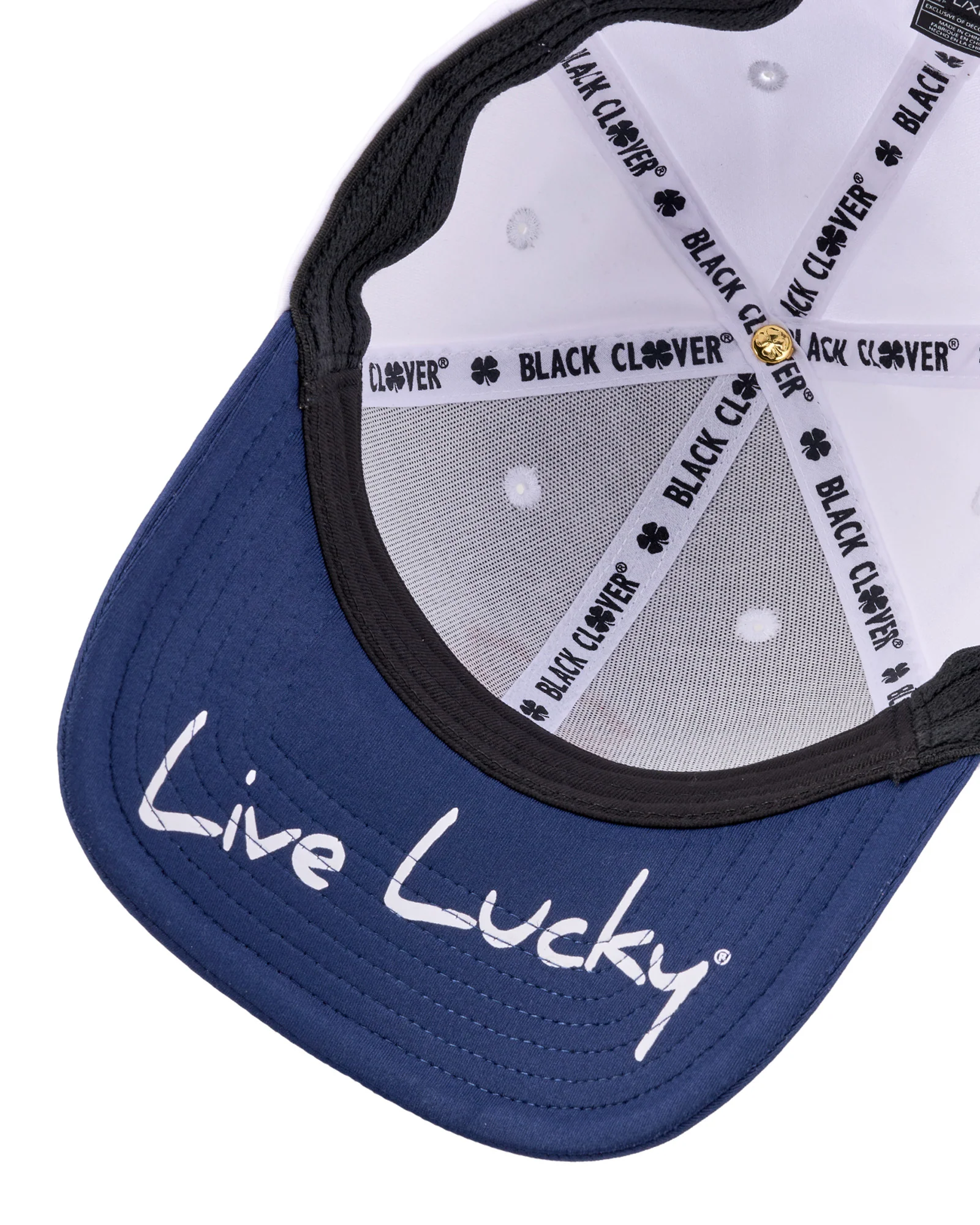 Premium Clover 173 White Fitted Performance Hat - Image 6