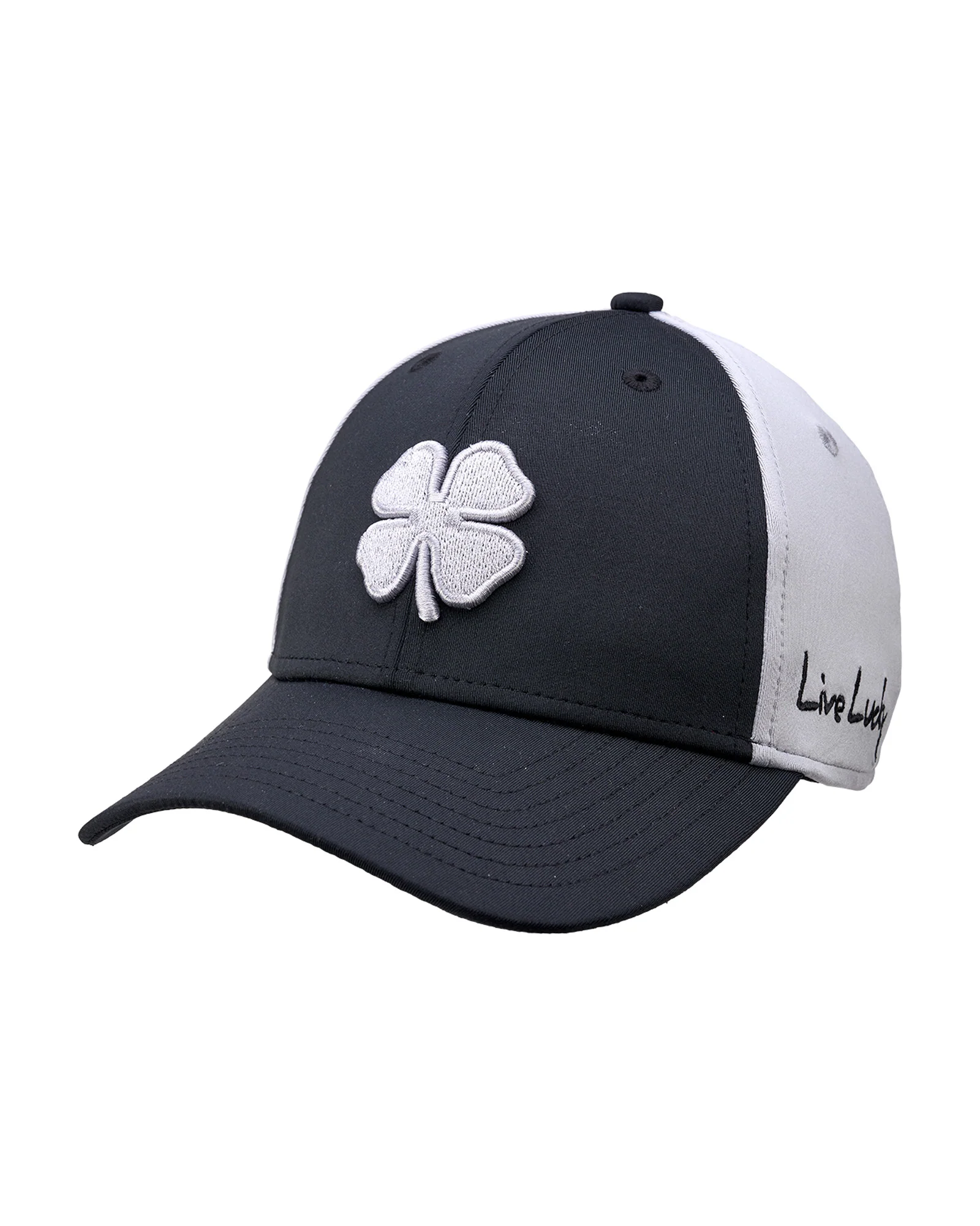 Premium Clover 180 Black Fitted Performance Hat - Image 3