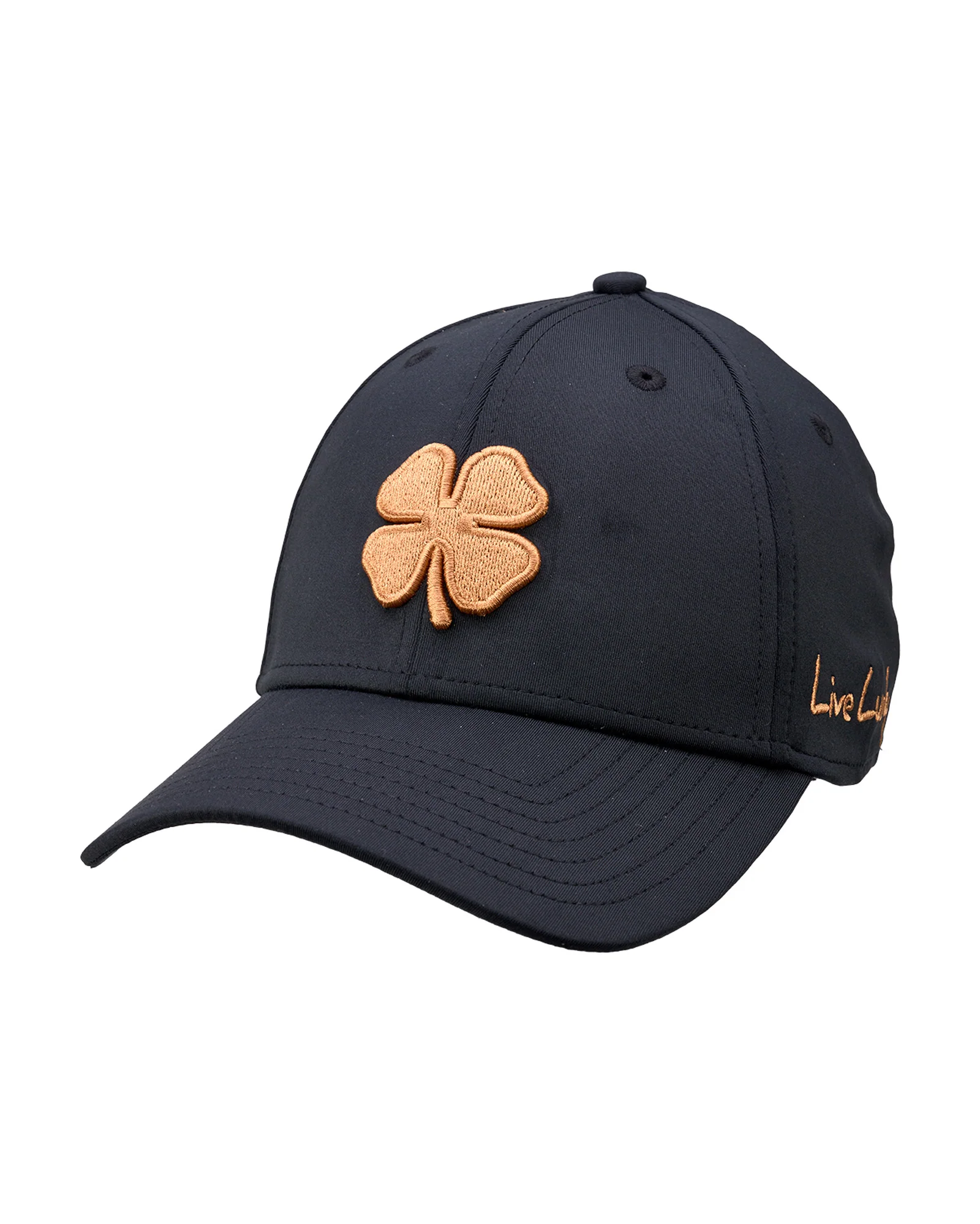 Premium Clover 182 Black Fitted Performance Hat - Image 3