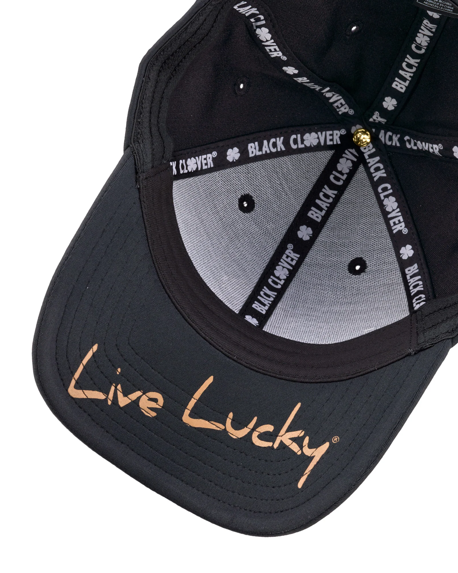 Premium Clover 182 Black Fitted Performance Hat - Image 6
