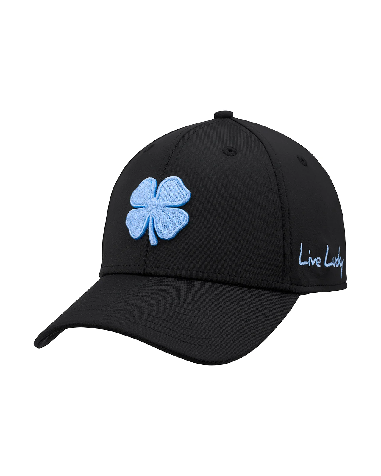 Premium Clover 184 Black Fitted Performance Hat - Image 3
