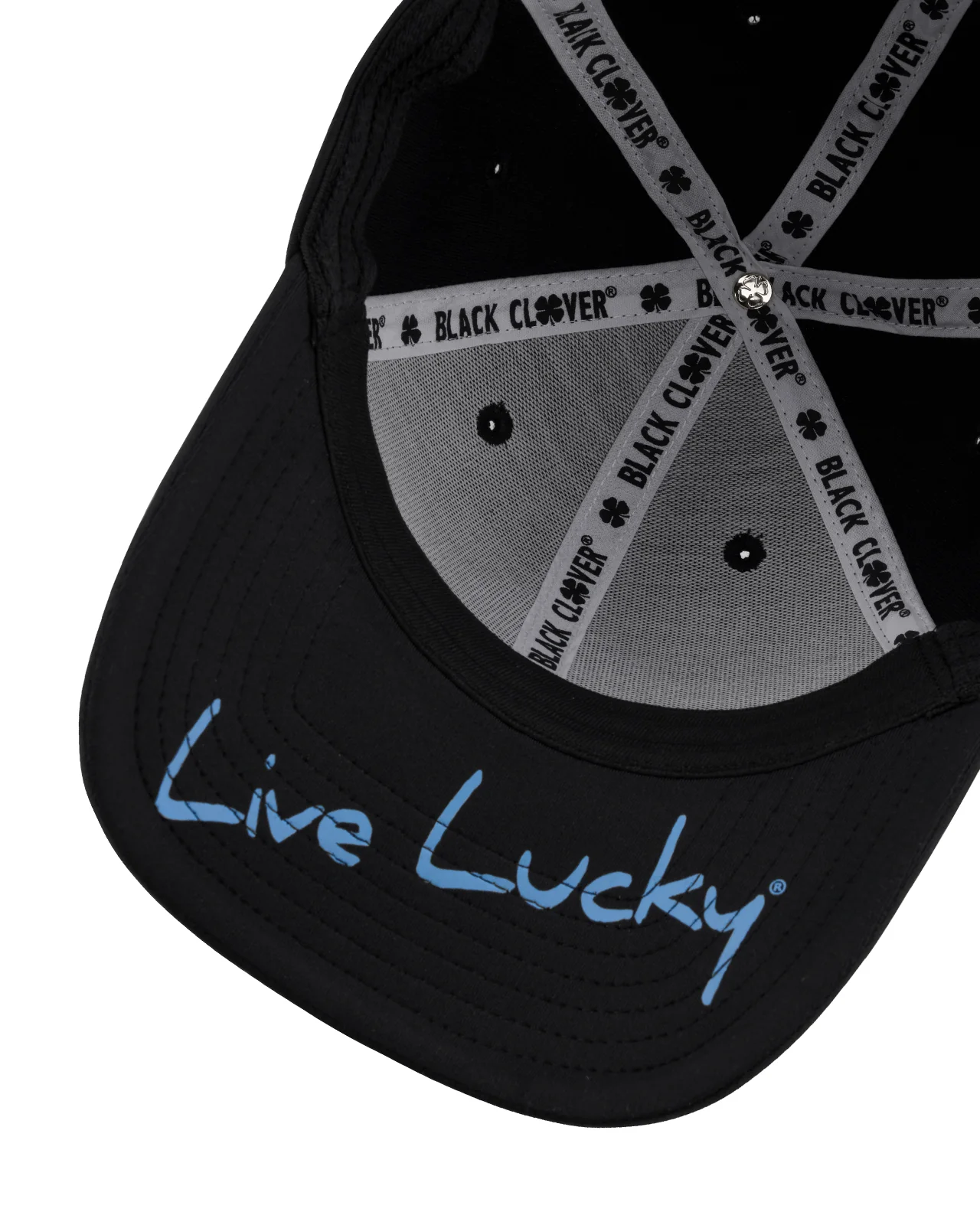 Premium Clover 184 Black Fitted Performance Hat - Image 6