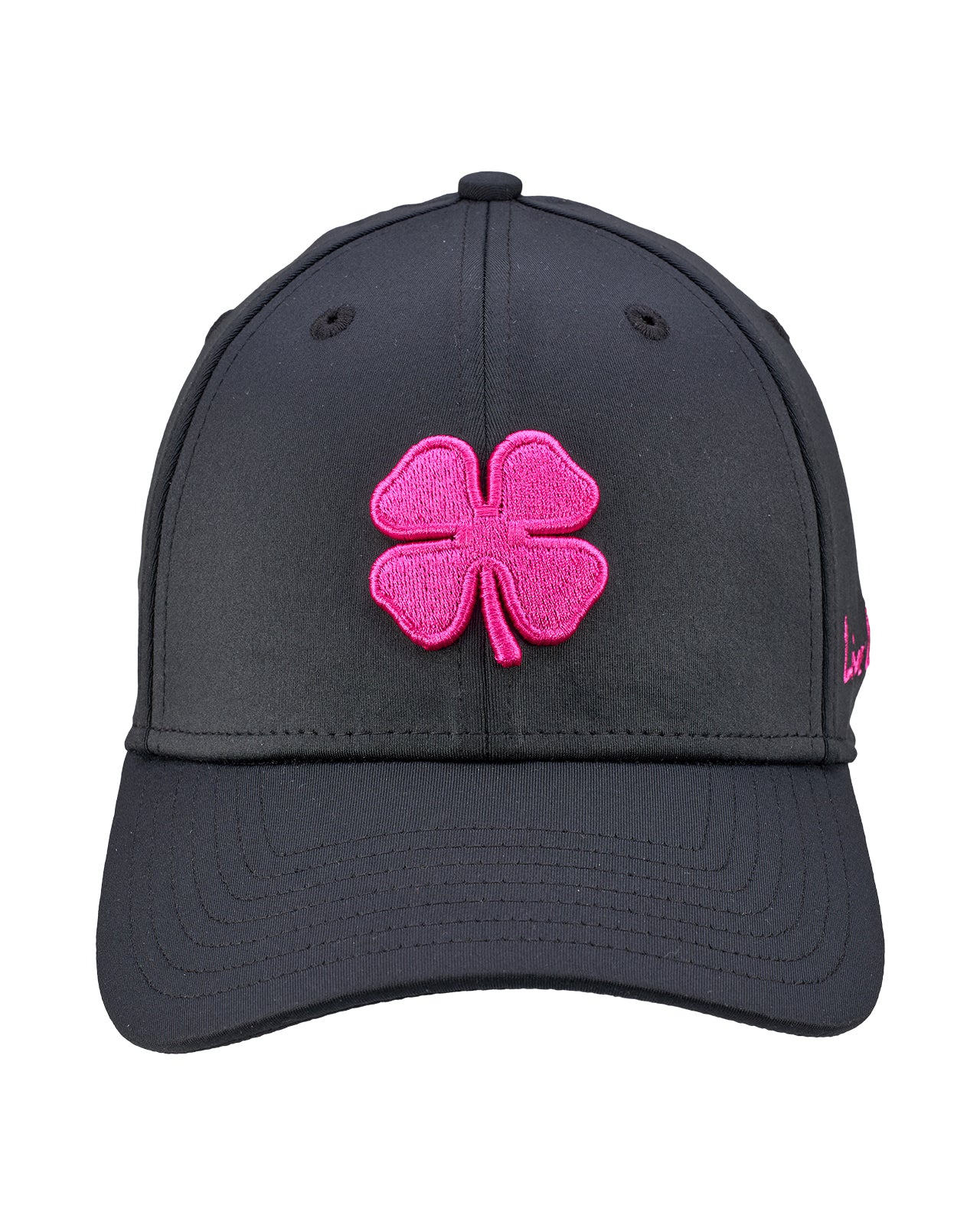 Premium Clover 185 Black Fitted Performance Hat - Image 2