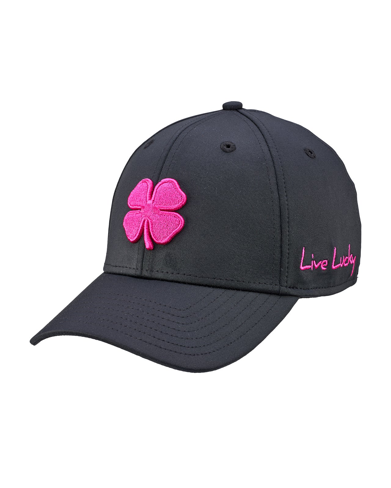 Premium Clover 185 Black Fitted Performance Hat - Image 3