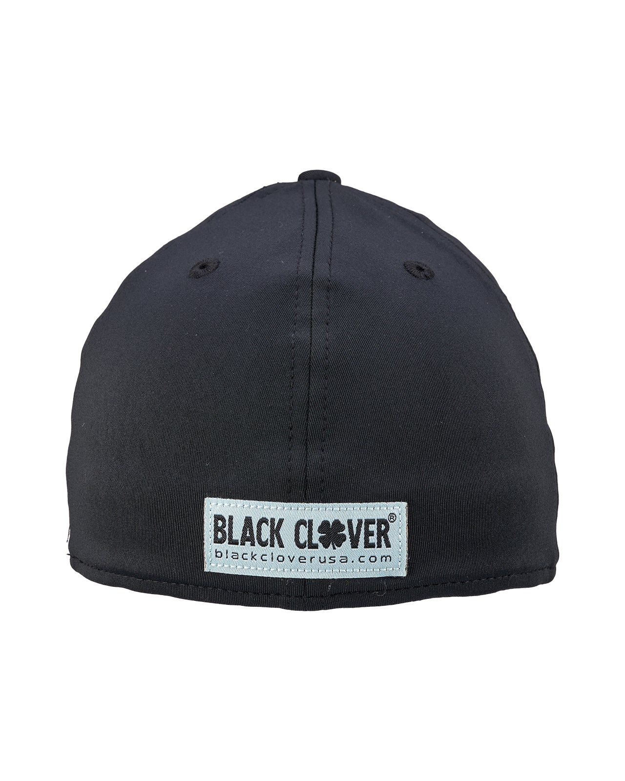 Premium Clover 187 Black Fitted Performance Hat - Image 5
