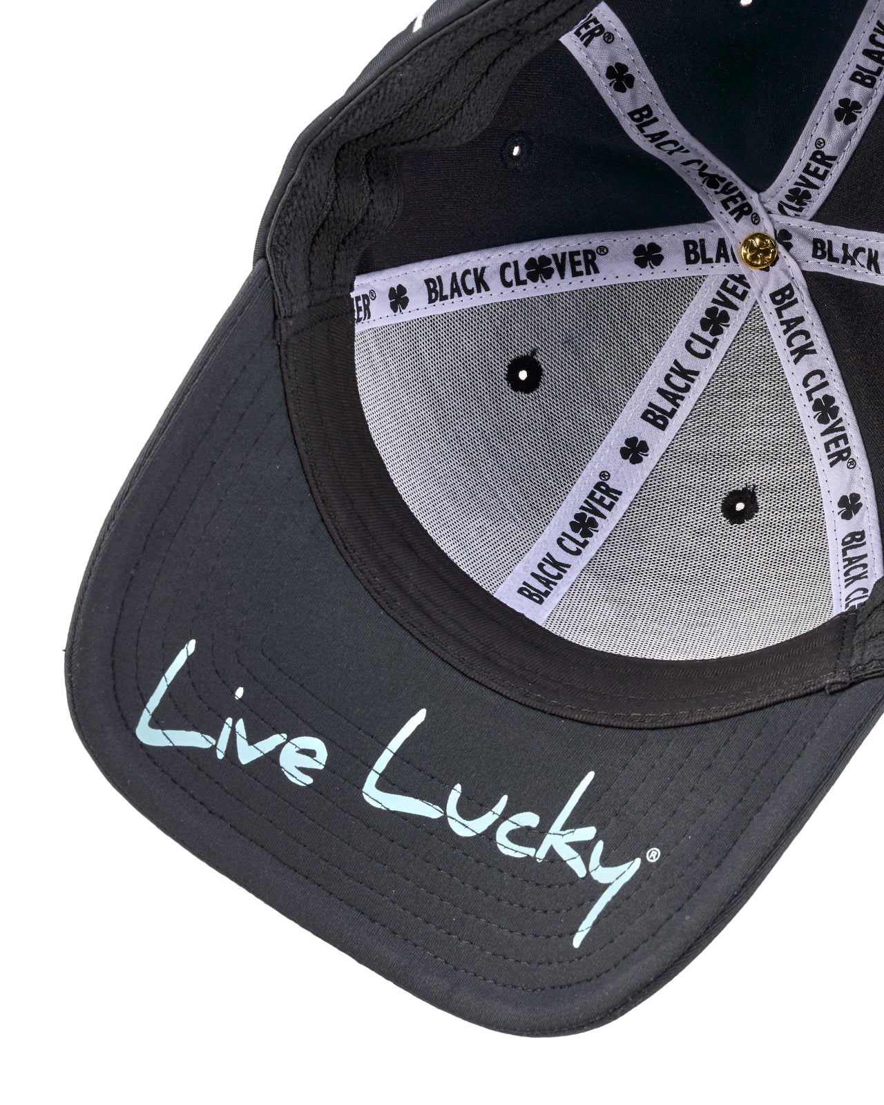 Premium Clover 187 Black Fitted Performance Hat - Image 7