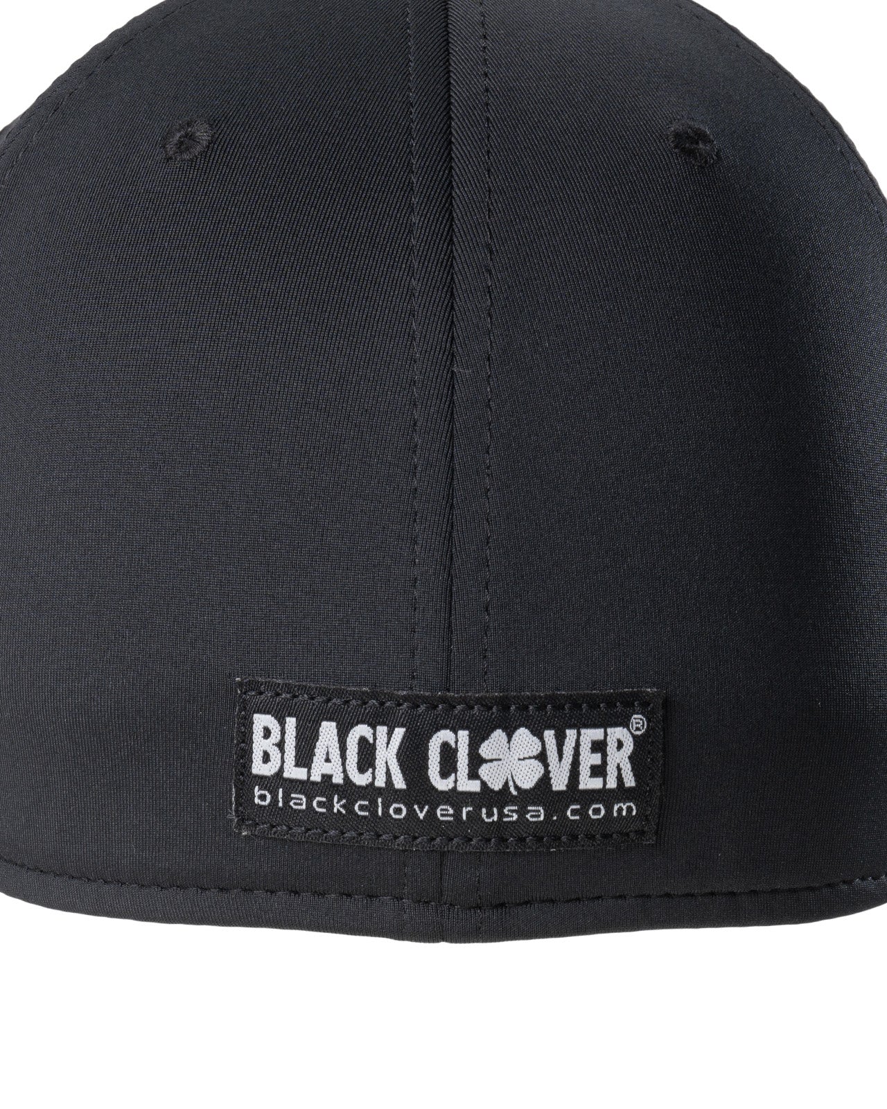 Premium Clover 2 Black Fitted Performance Hat - Image 11