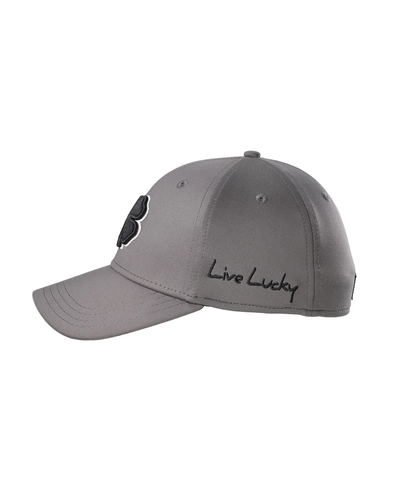 Premium Clover 22 Gray Fitted Performance Hat - Image 4