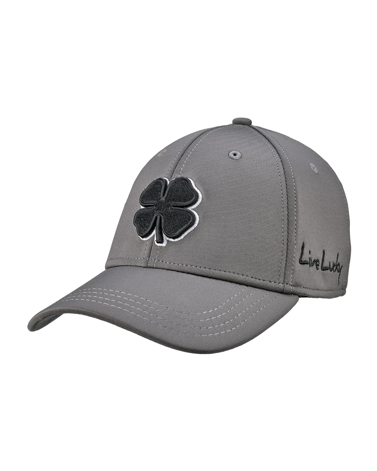 Premium Clover 22 Gray Fitted Performance Hat - Image 5