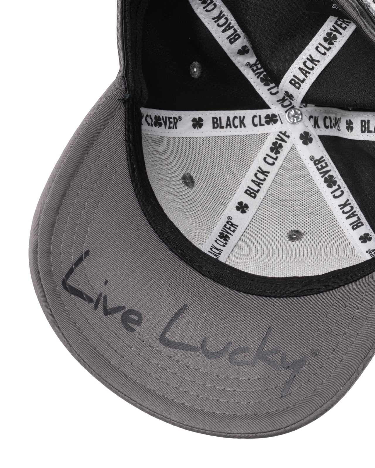 Premium Clover 22 Gray Fitted Performance Hat - Image 8