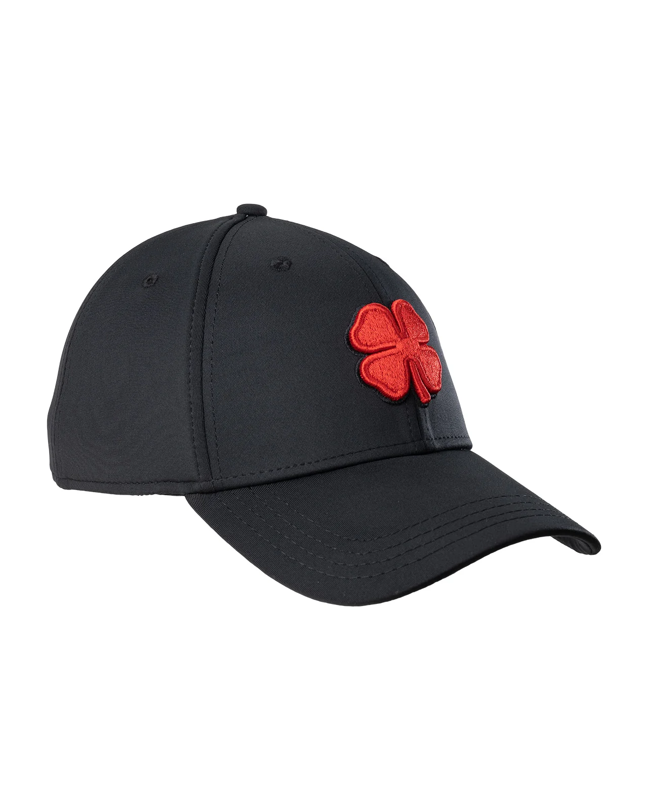 Premium Clover 24 Black Fitted Performance Hat - Image 3