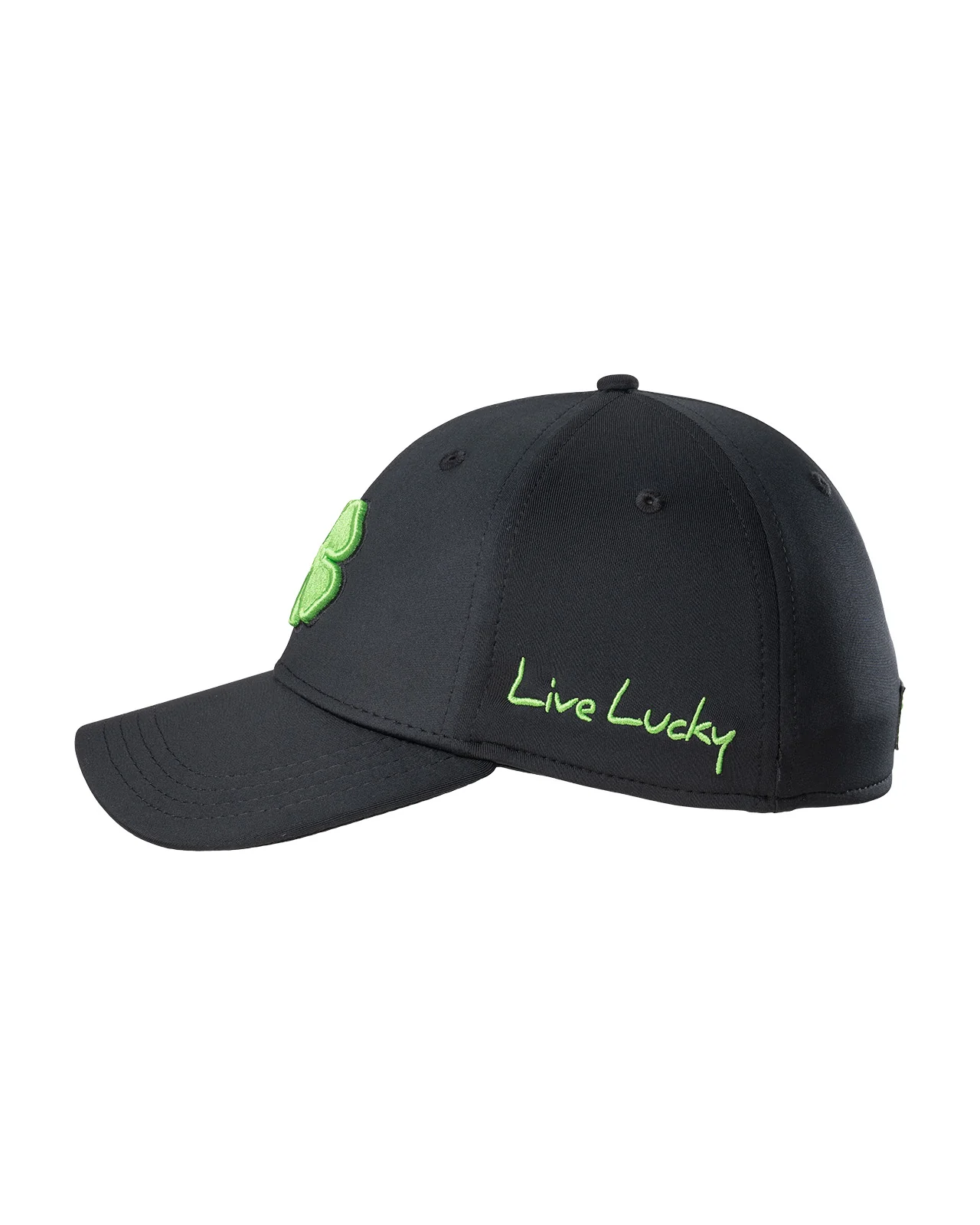 Premium Clover 51 Black Fitted Performance Hat - Image 4