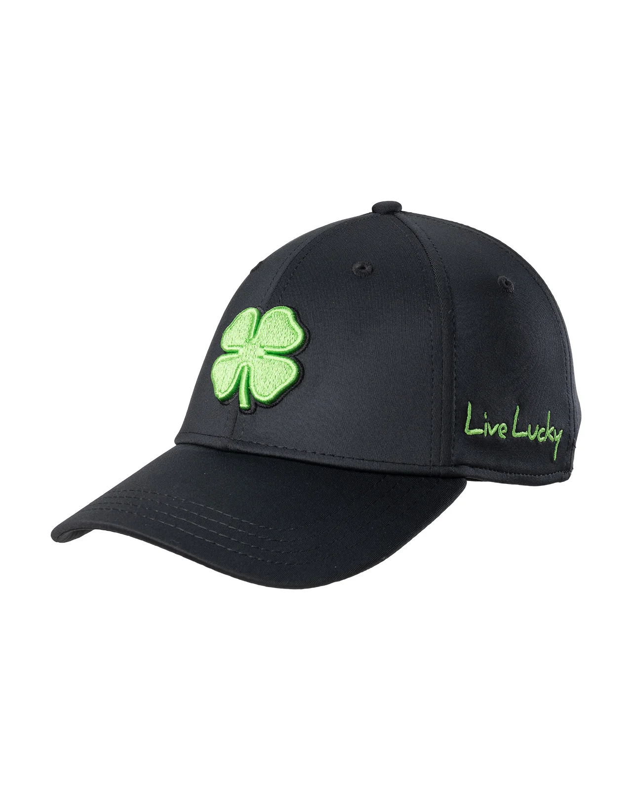 Premium Clover 51 Black Fitted Performance Hat - Image 5