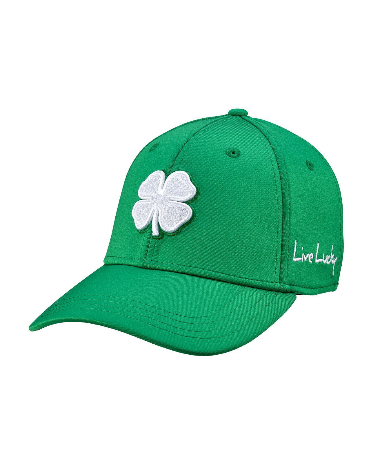 Premium Clover 58 Green Fitted Performance Hat - Image 5