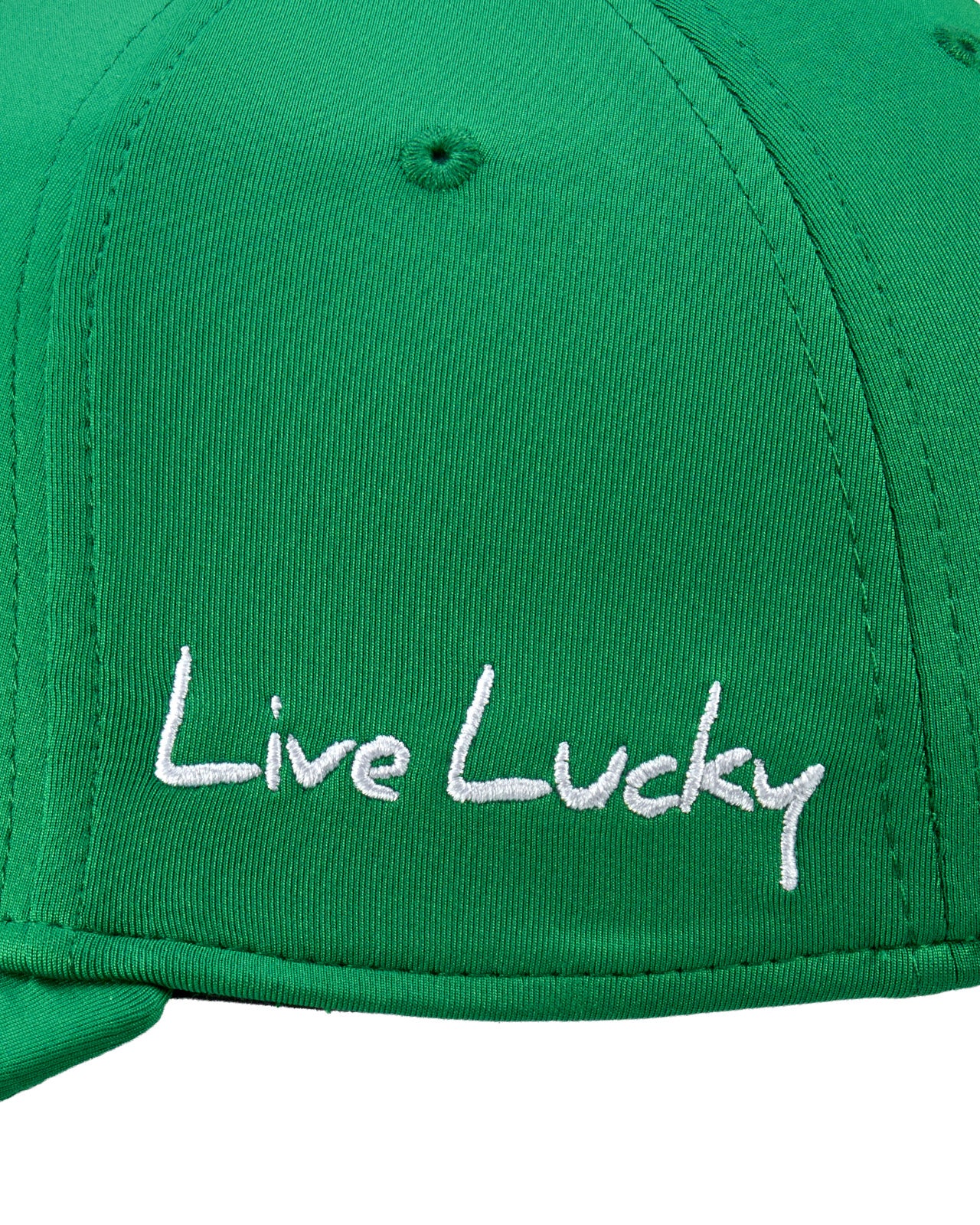 Premium Clover 58 Green Fitted Performance Hat - Image 7