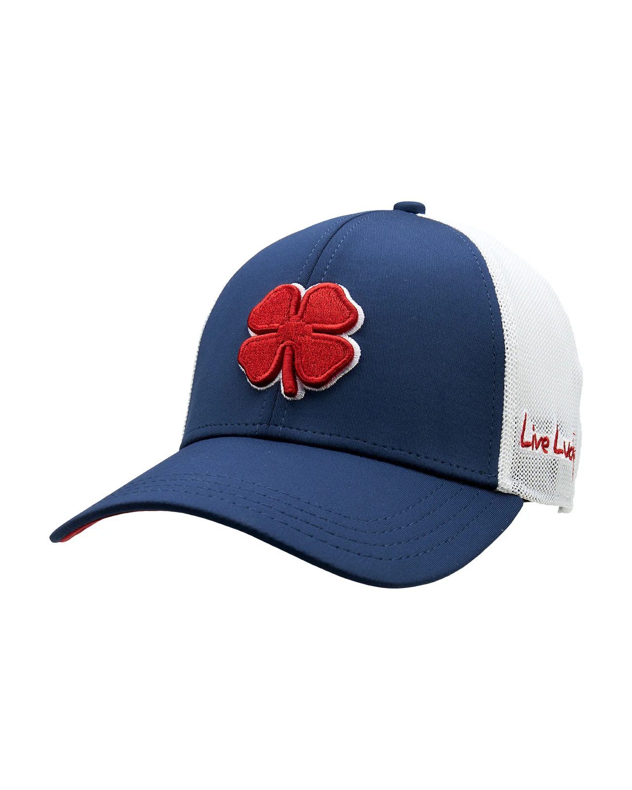 Premium Clover 70 Blue Fitted Performance Mesh Hat - Image 3