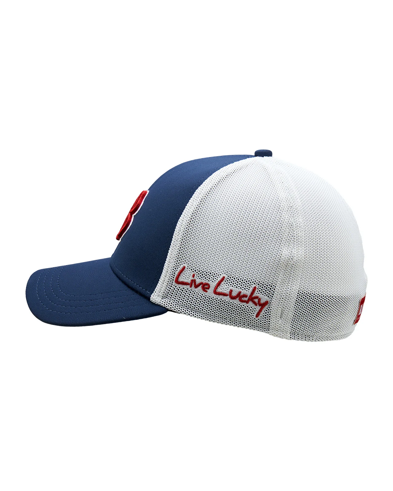 Premium Clover 70 Blue Fitted Performance Mesh Hat - Image 6