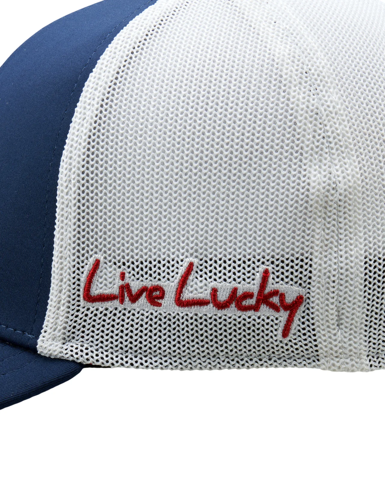 Premium Clover 70 Blue Fitted Performance Mesh Hat - Image 7