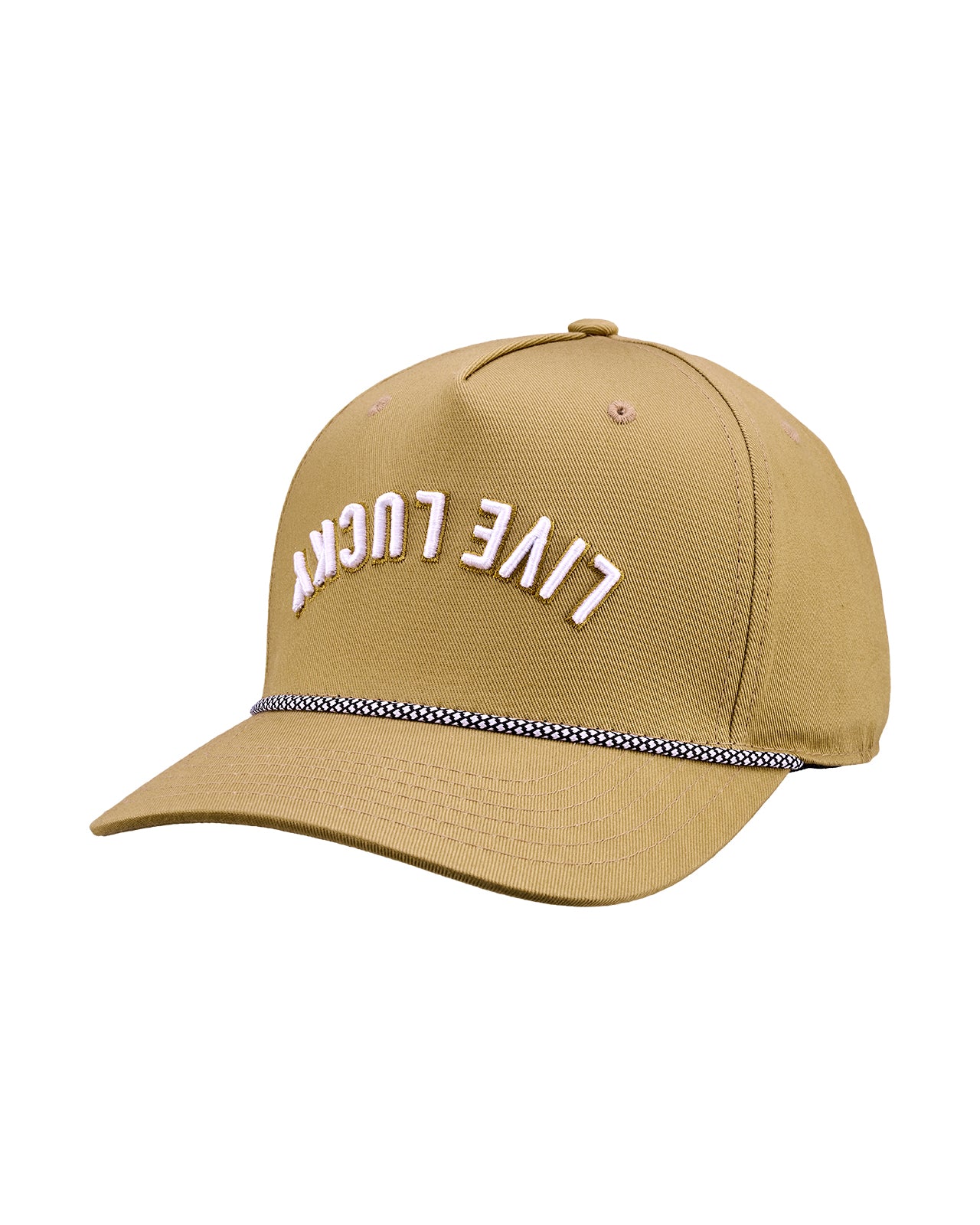 Upside Down Luck 12 Yellow Cotton Twill Hat - Image 3