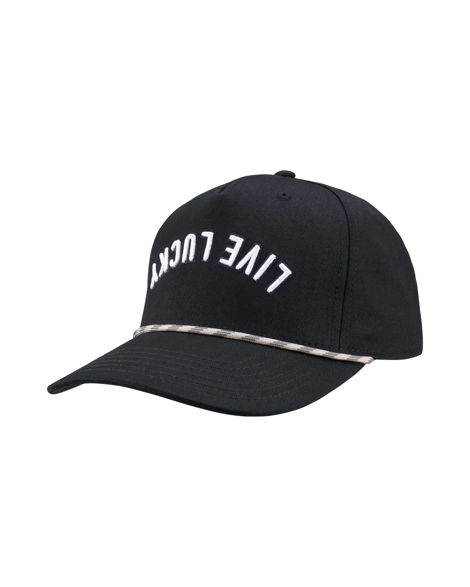 Upside Down Luck 14 Black Cotton Twill Hat - Image 3