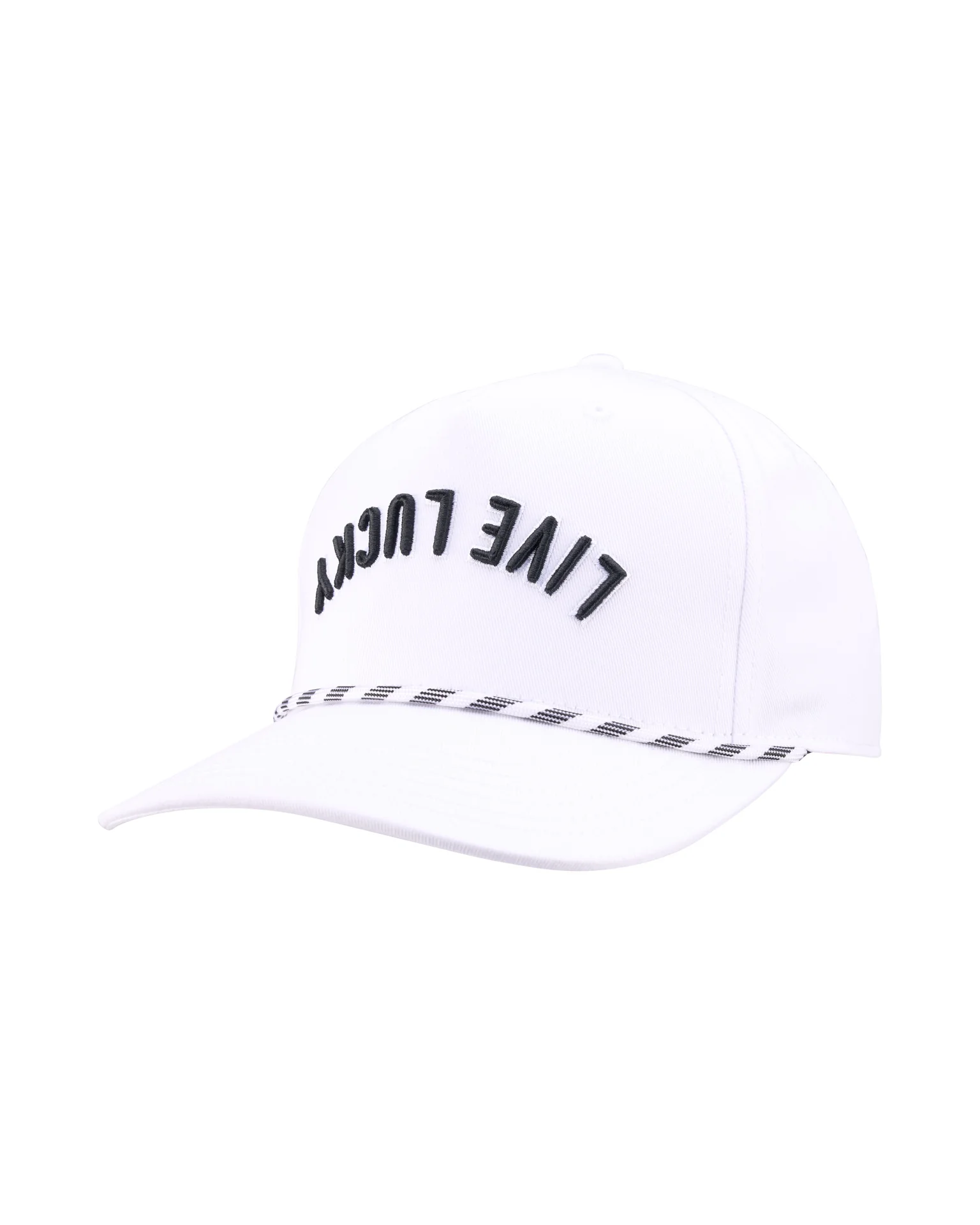 Upside Down Luck 15 White Cotton Twill Hat - Image 3