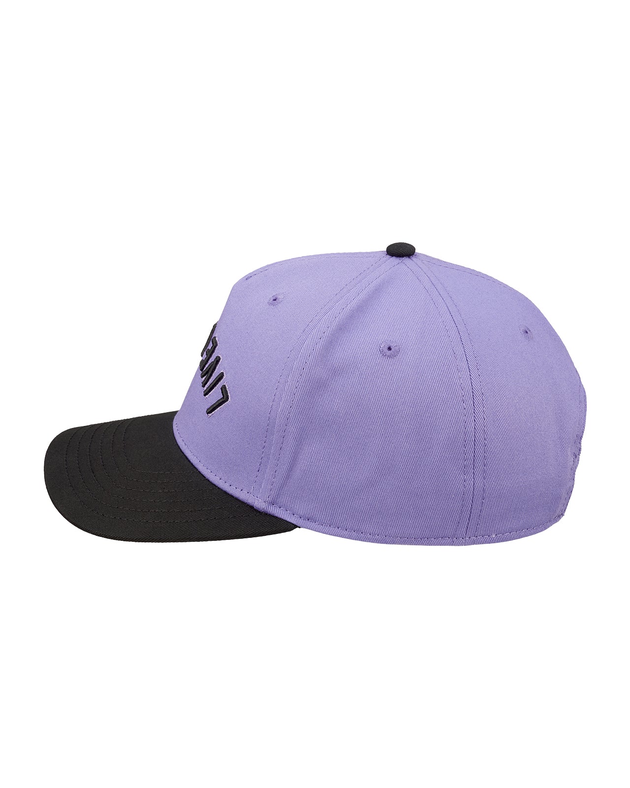 Upside Down Luck 4 Purple Cotton Twill Hat - Image 4