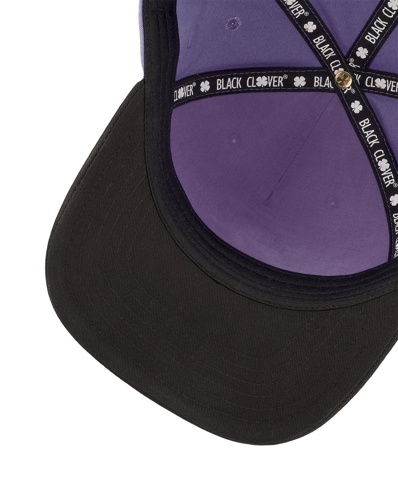 Upside Down Luck 4 Purple Cotton Twill Hat - Image 6