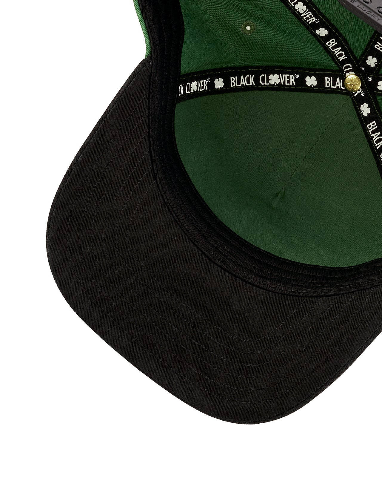 Upside Down Luck 6 Green Cotton Twill Hat - Image 6